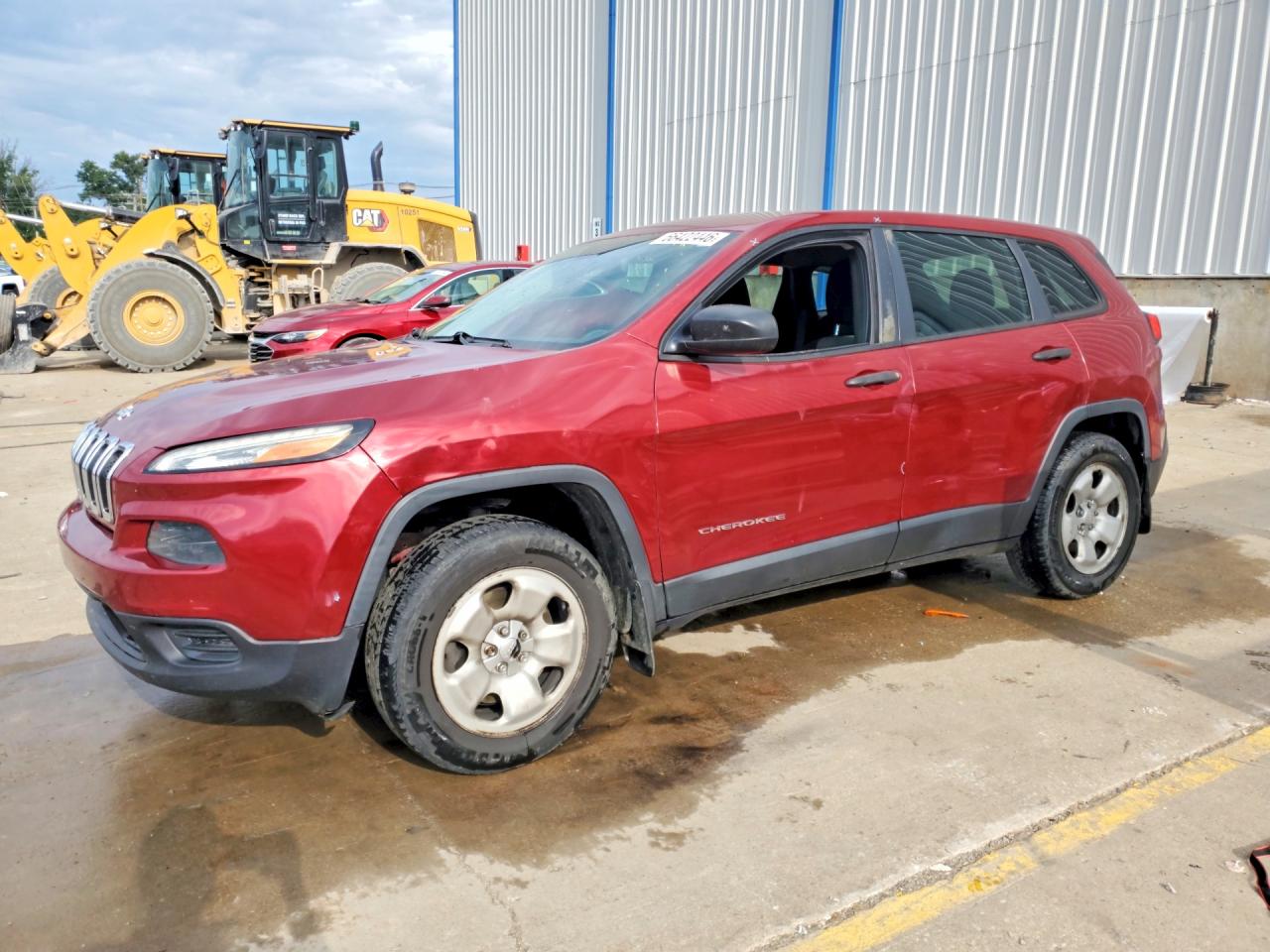 2014 Jeep Cherokee Sport Бордовый vin: 1C4PJMAB1EW183447