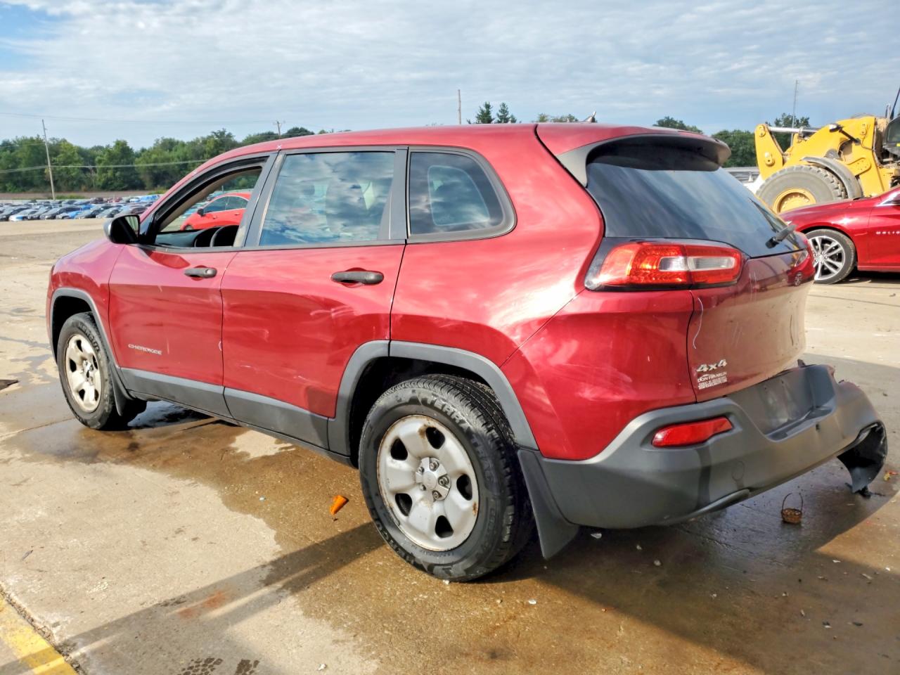2014 Jeep Cherokee Sport Бордовый vin: 1C4PJMAB1EW183447