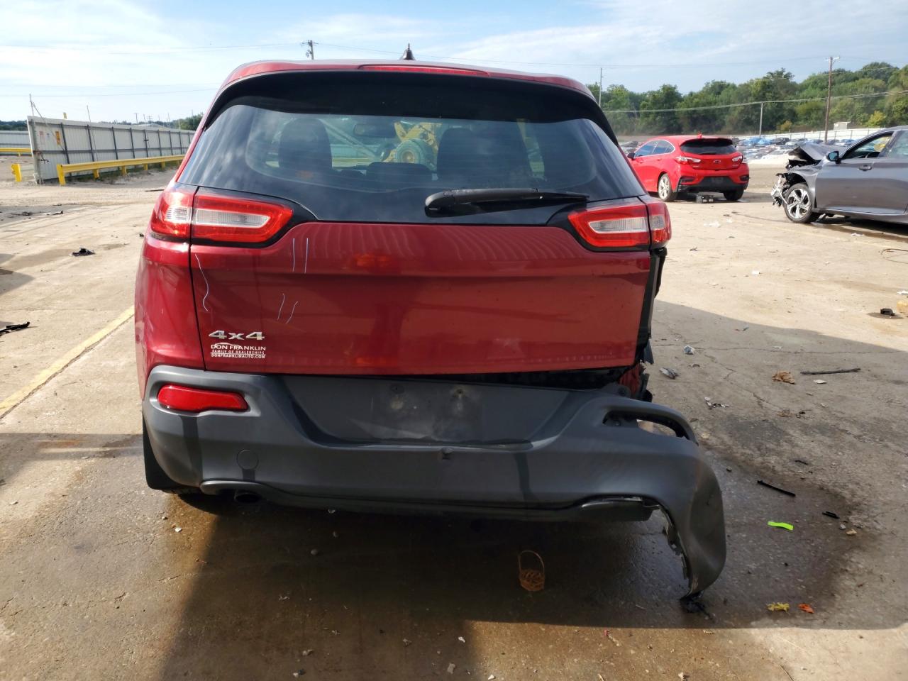 2014 Jeep Cherokee Sport Бордовый vin: 1C4PJMAB1EW183447