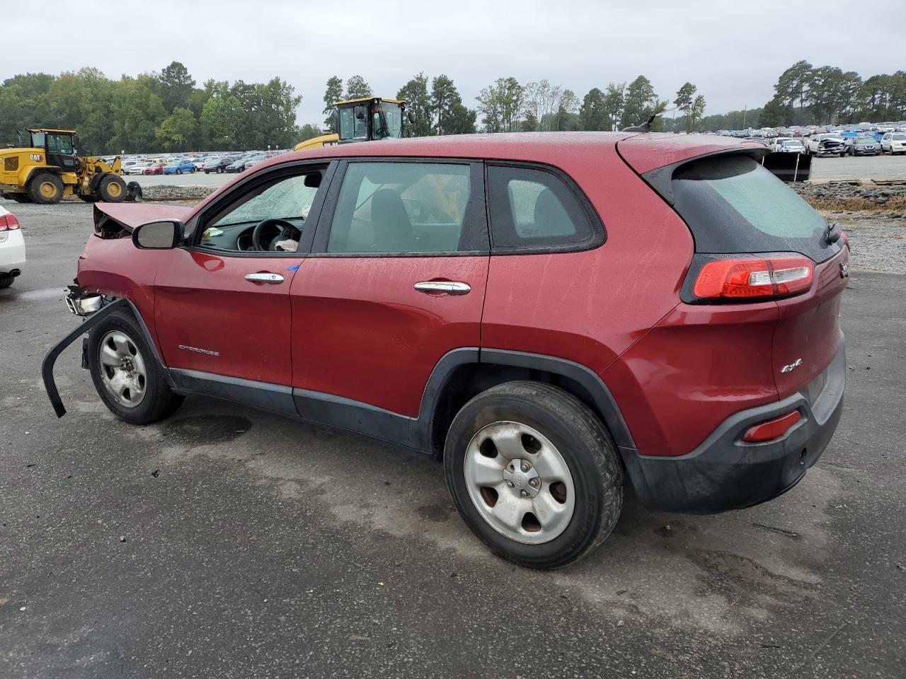 2014 Jeep Cherokee Sport Burgundy vin: 1C4PJMAB1EW291857