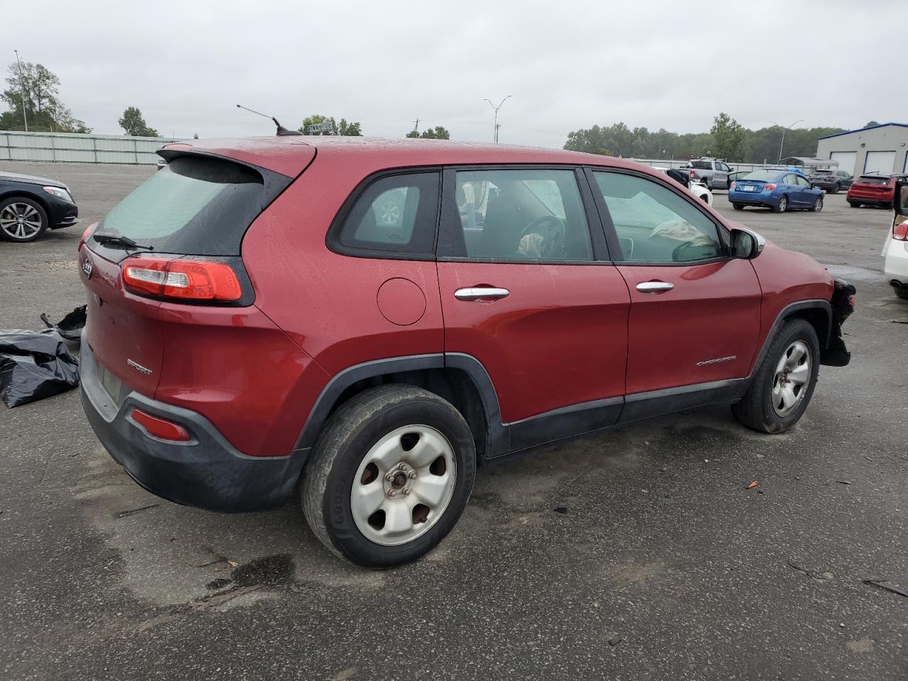 2014 Jeep Cherokee Sport Burgundy vin: 1C4PJMAB1EW291857