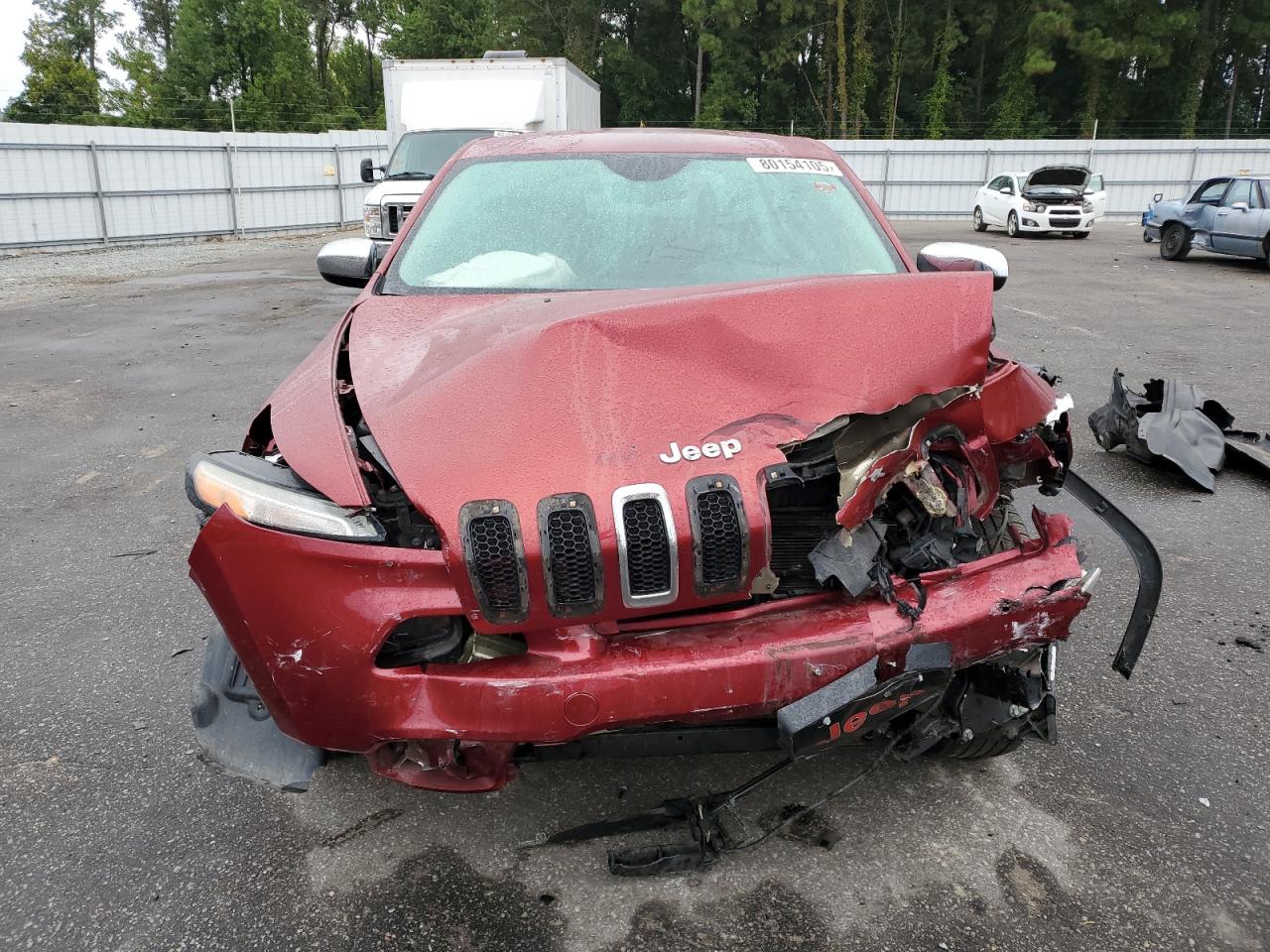 2014 Jeep Cherokee Sport Burgundy vin: 1C4PJMAB1EW291857