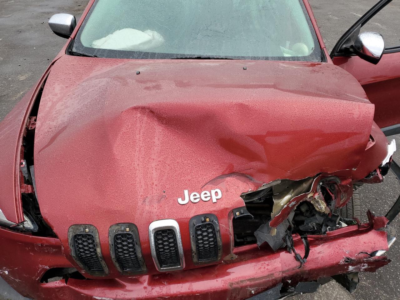 2014 Jeep Cherokee Sport Burgundy vin: 1C4PJMAB1EW291857