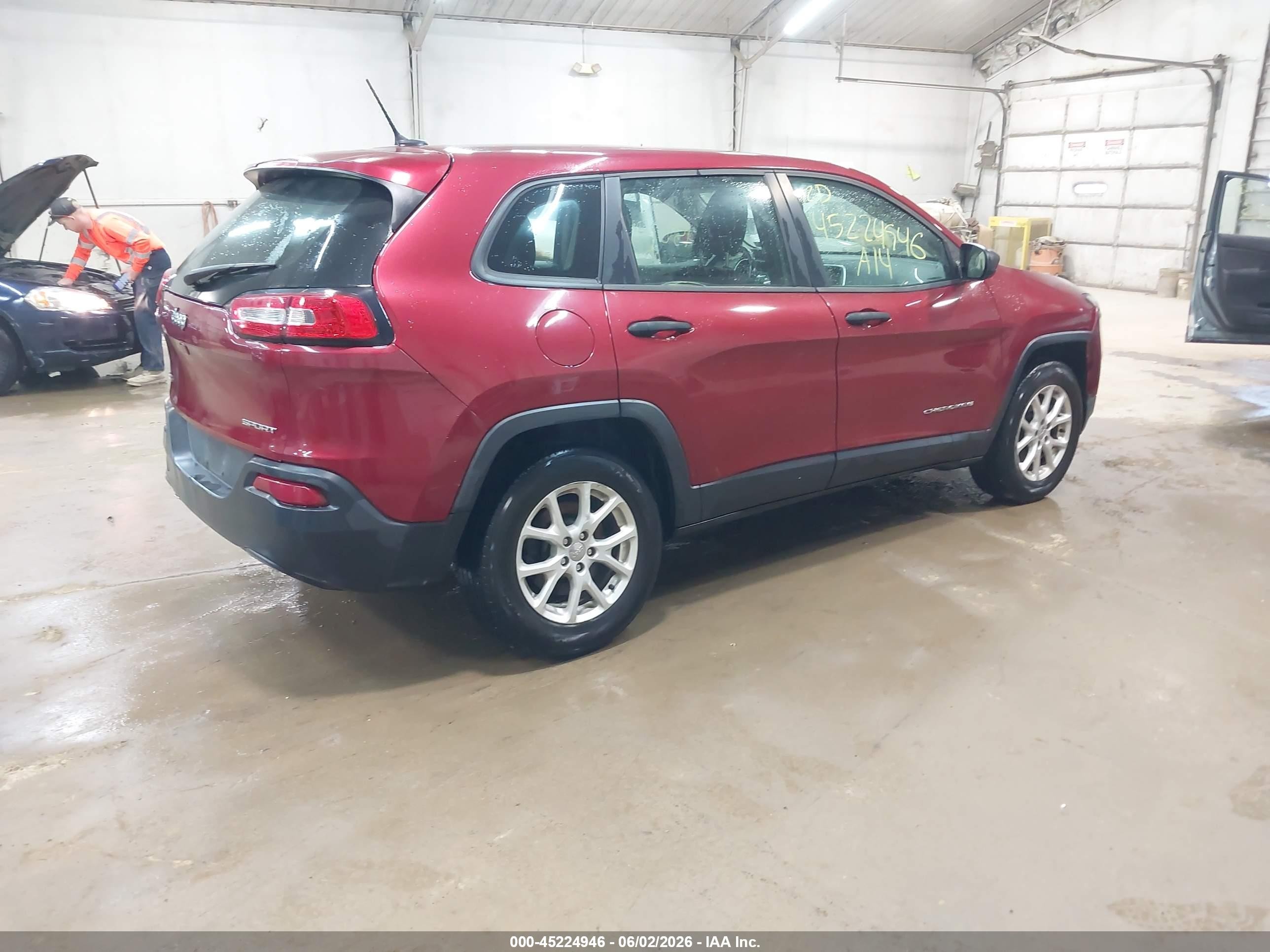2014 Jeep Cherokee Sport Red vin: 1C4PJMAB2EW142180