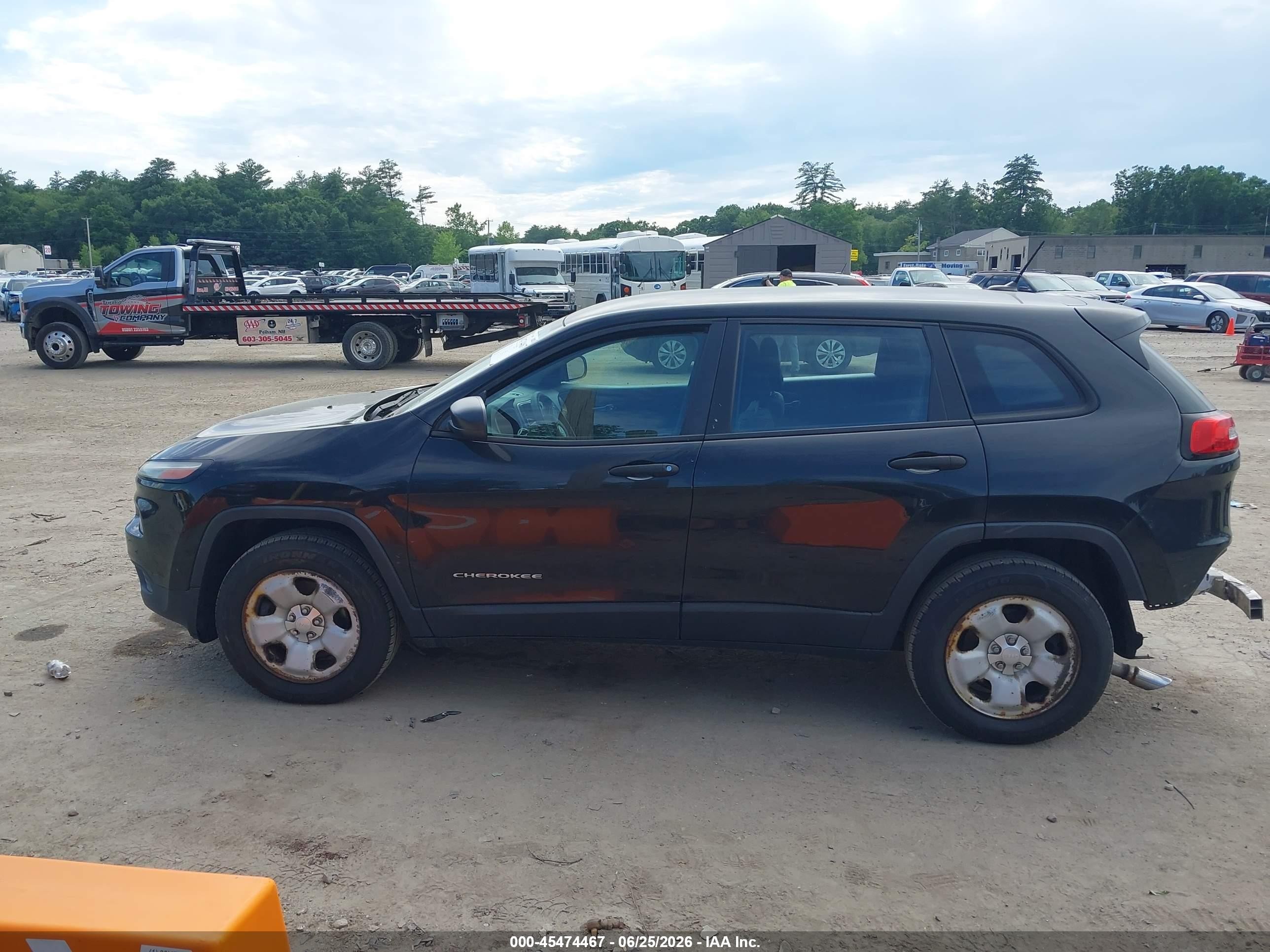 2014 Jeep Cherokee Sport Черный vin: 1C4PJMAB2EW164485