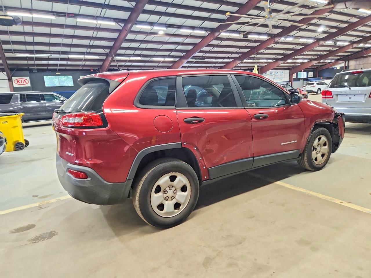 2014 Jeep Cheeroke Burgundy vin: 1C4PJMAB2EW166981
