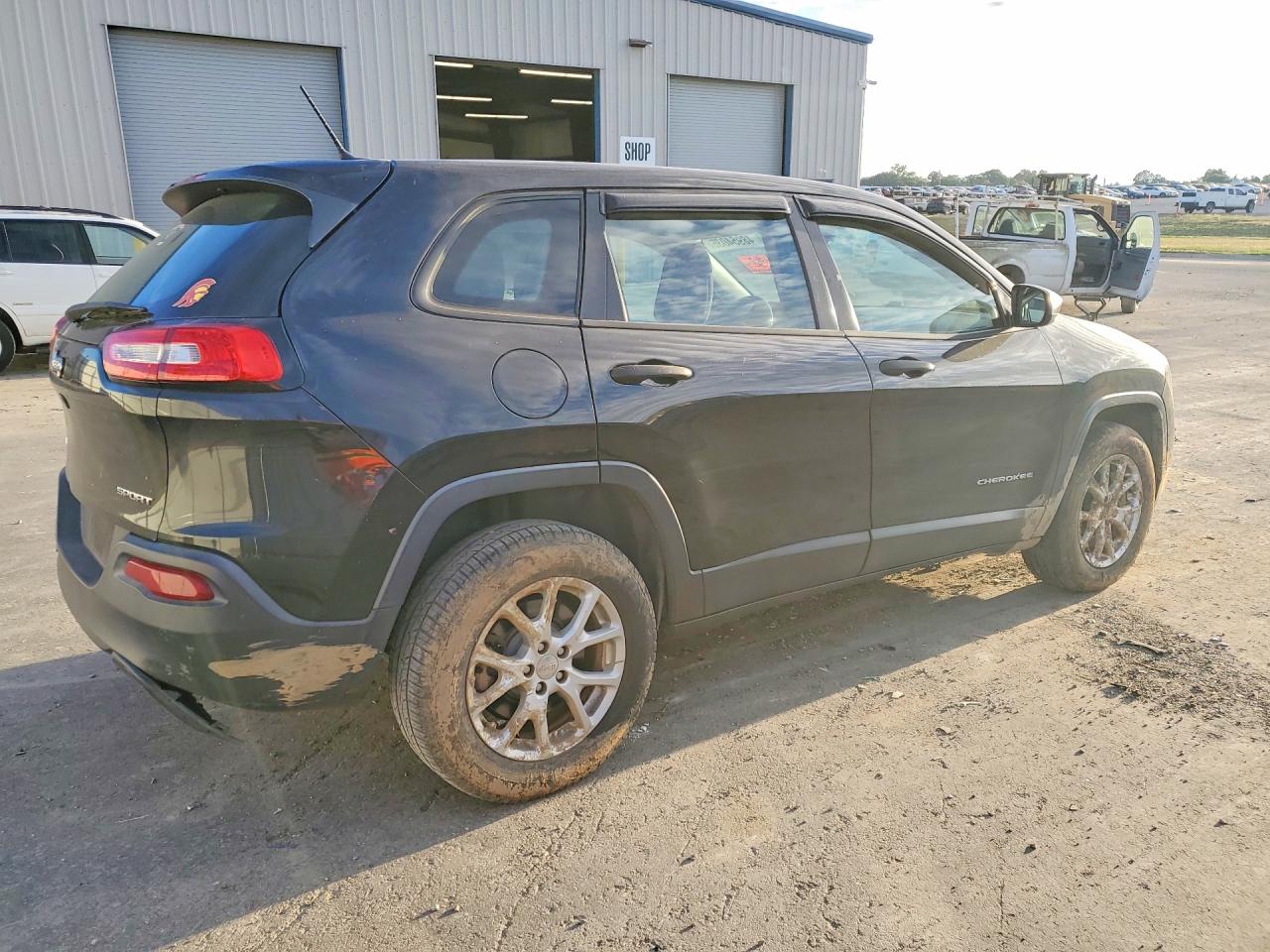 2014 Jeep Cherokee Sport Black vin: 1C4PJMAB2EW268538