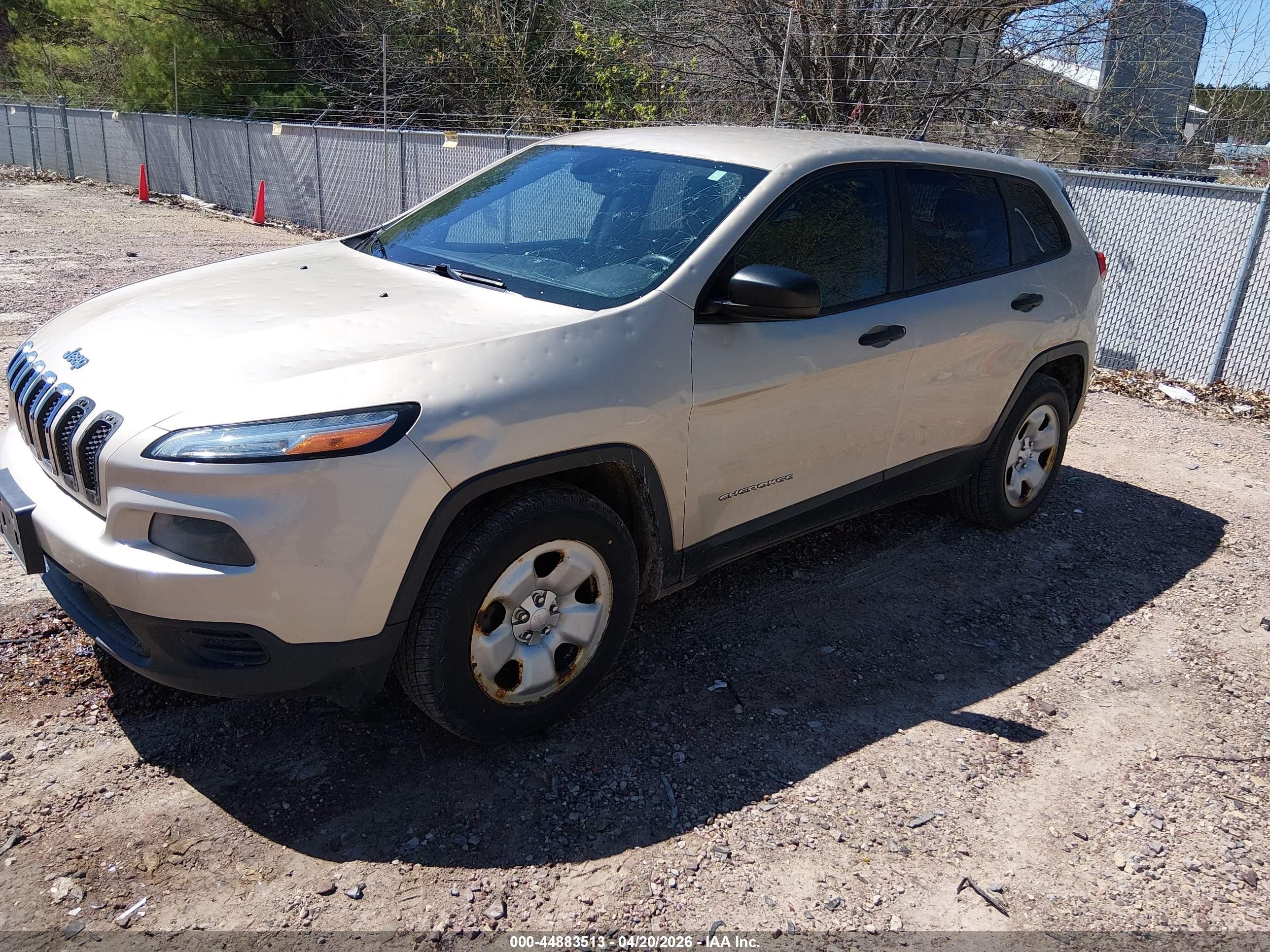 2014 Jeep Cherokee Sport Champagne vin: 1C4PJMAB2EW303210
