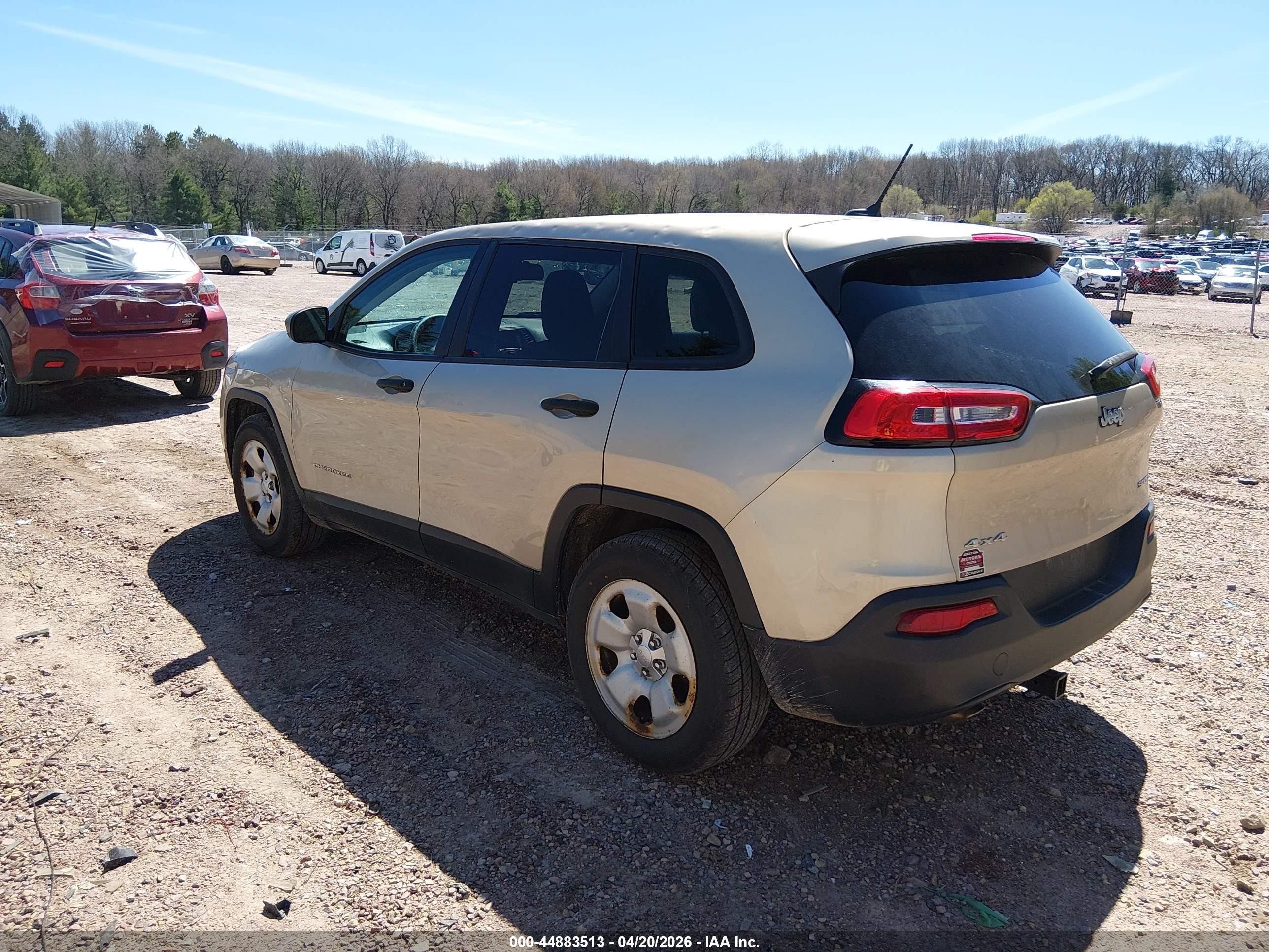 2014 Jeep Cherokee Sport Champagne vin: 1C4PJMAB2EW303210