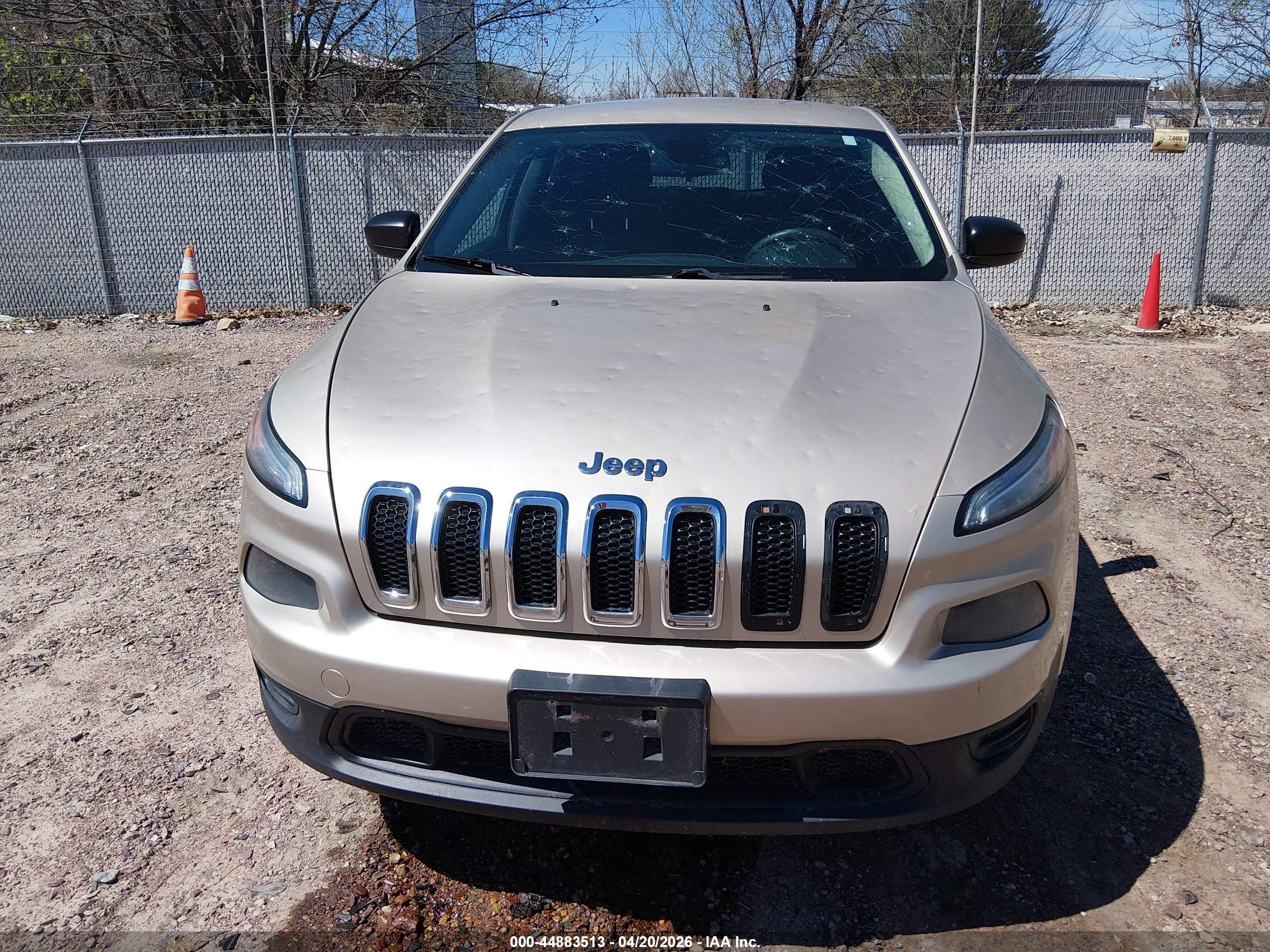 2014 Jeep Cherokee Sport Champagne vin: 1C4PJMAB2EW303210