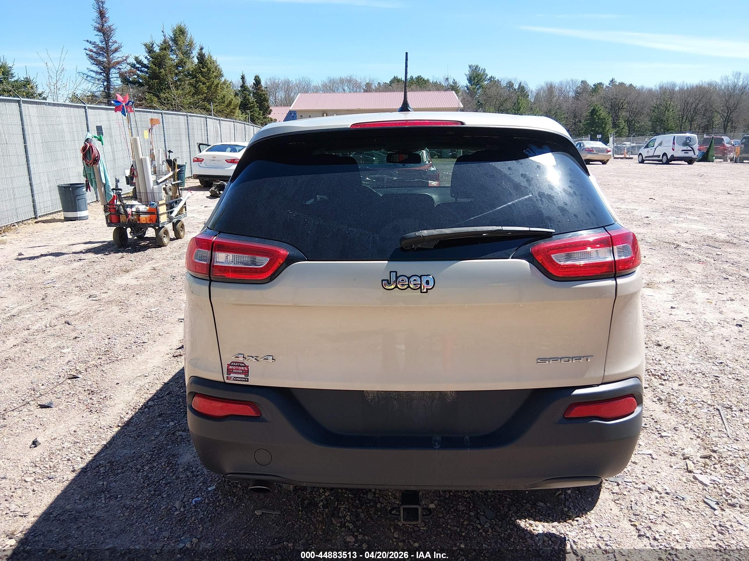 2014 Jeep Cherokee Sport Champagne vin: 1C4PJMAB2EW303210