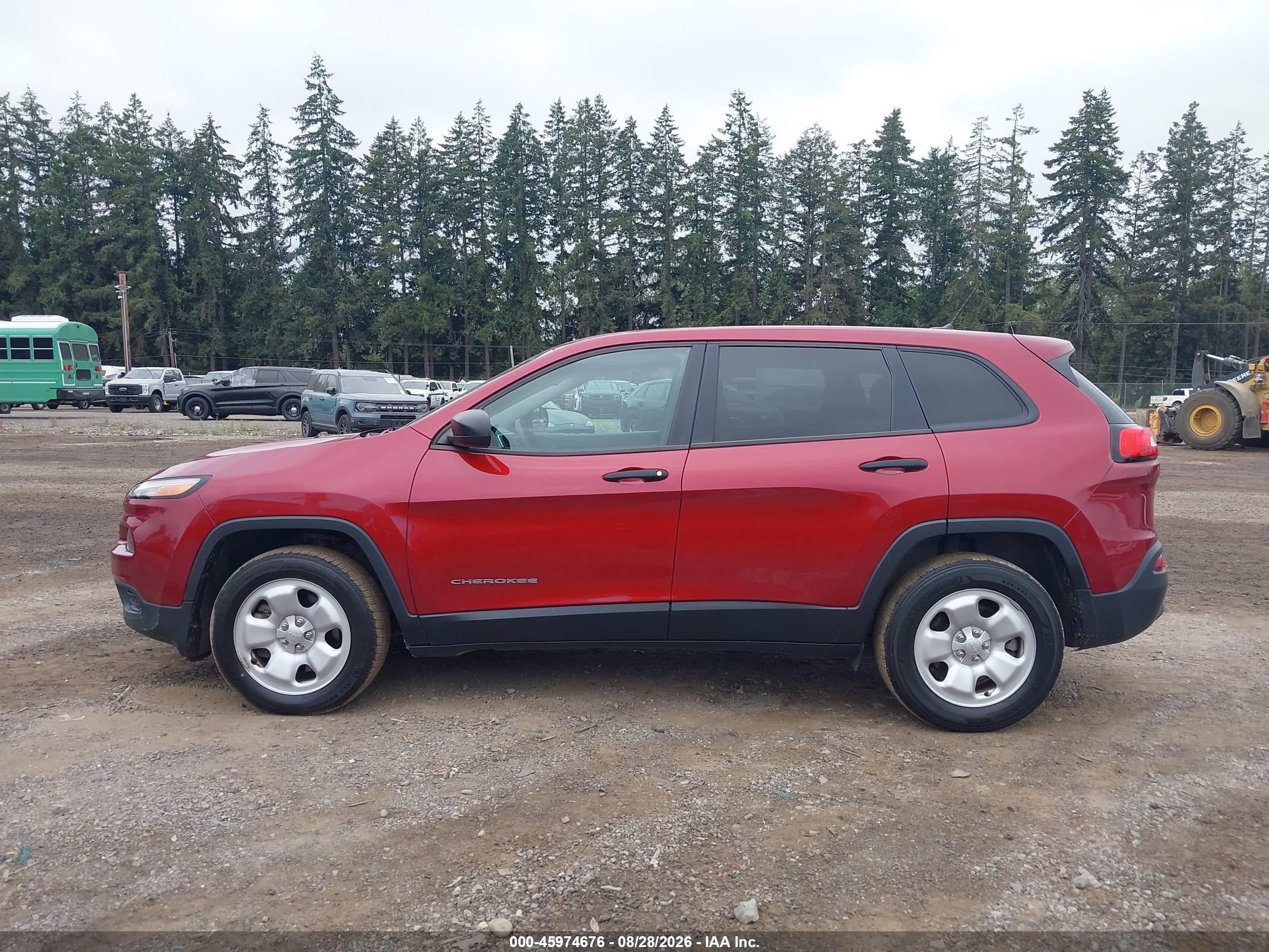 2016 Jeep Cherokee Sport Красный vin: 1C4PJMAB2GW353771