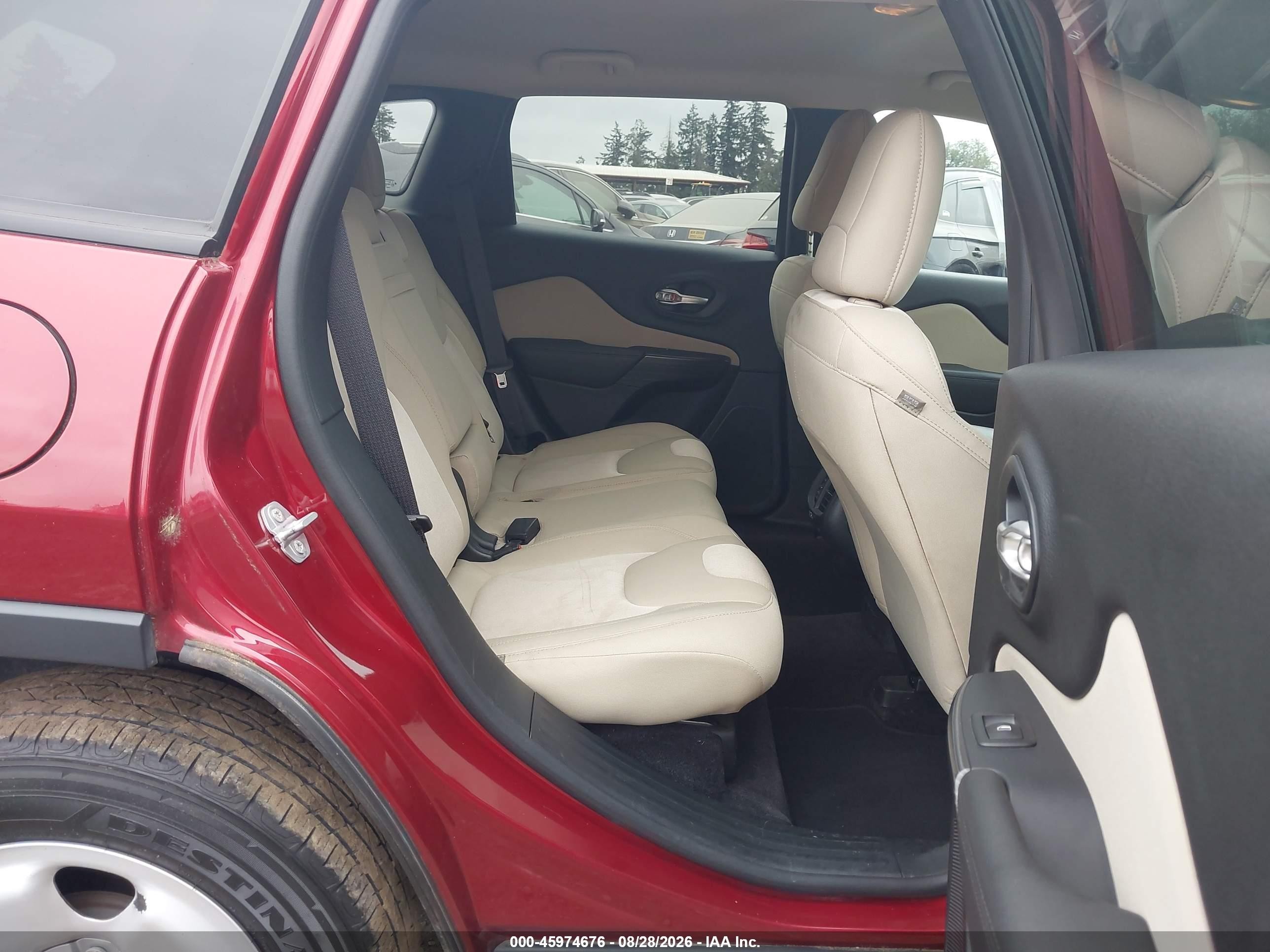 2016 Jeep Cherokee Sport Красный vin: 1C4PJMAB2GW353771