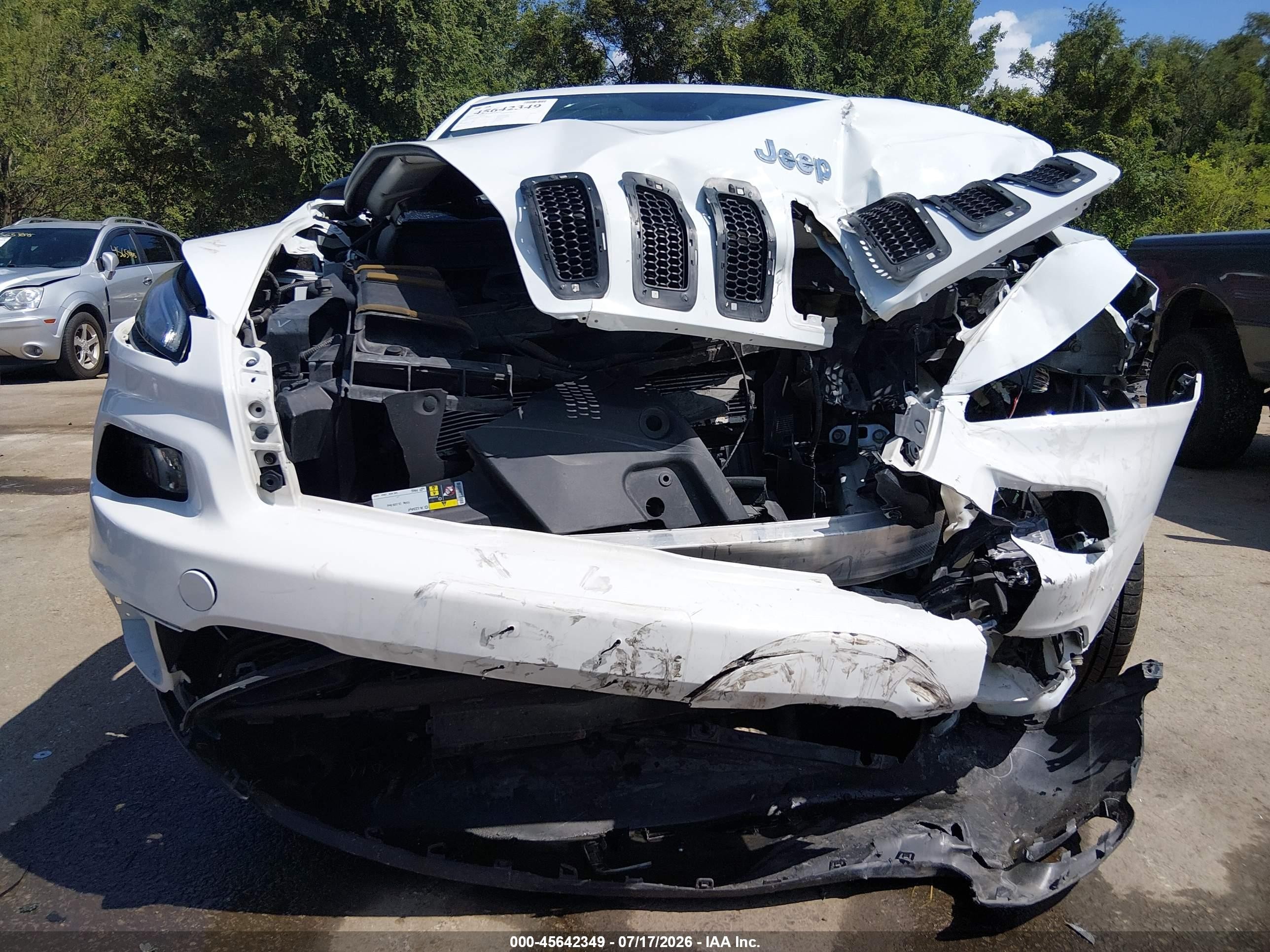 2014 Jeep Cherokee Sport White vin: 1C4PJMAB3EW145038