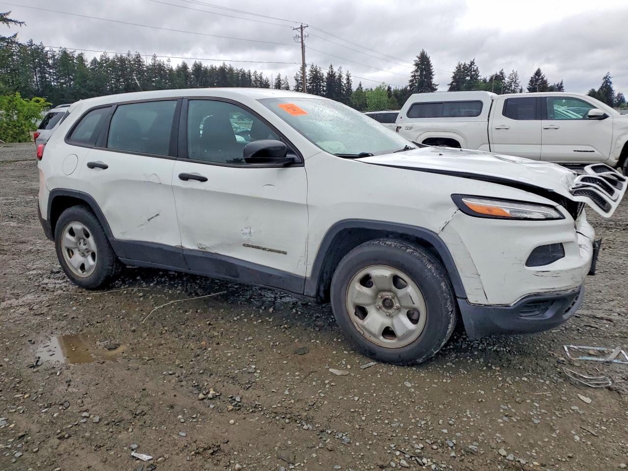 2014 Jeep Cherokee Sport Белый vin: 1C4PJMAB3EW214570