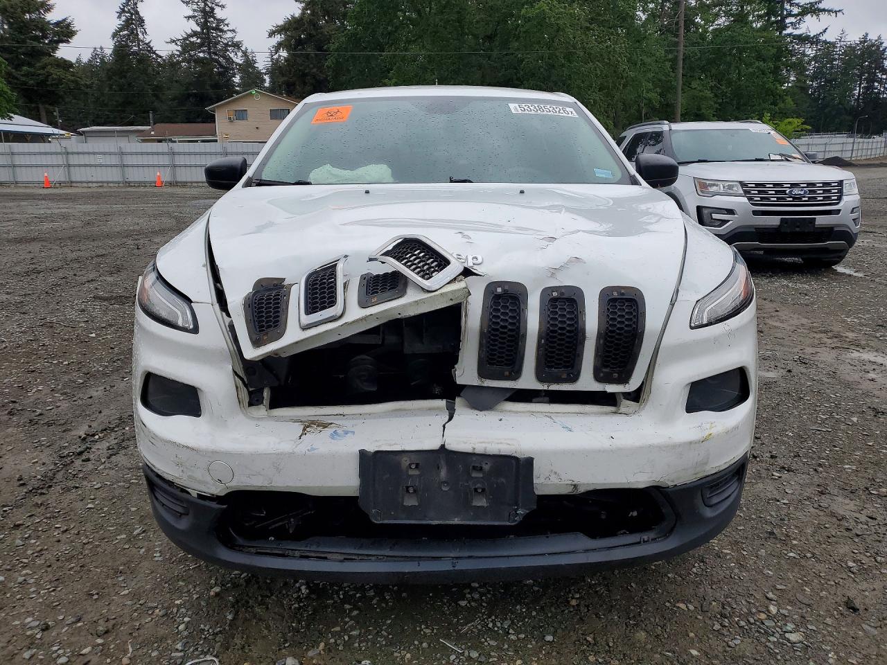 2014 Jeep Cherokee Sport Белый vin: 1C4PJMAB3EW214570