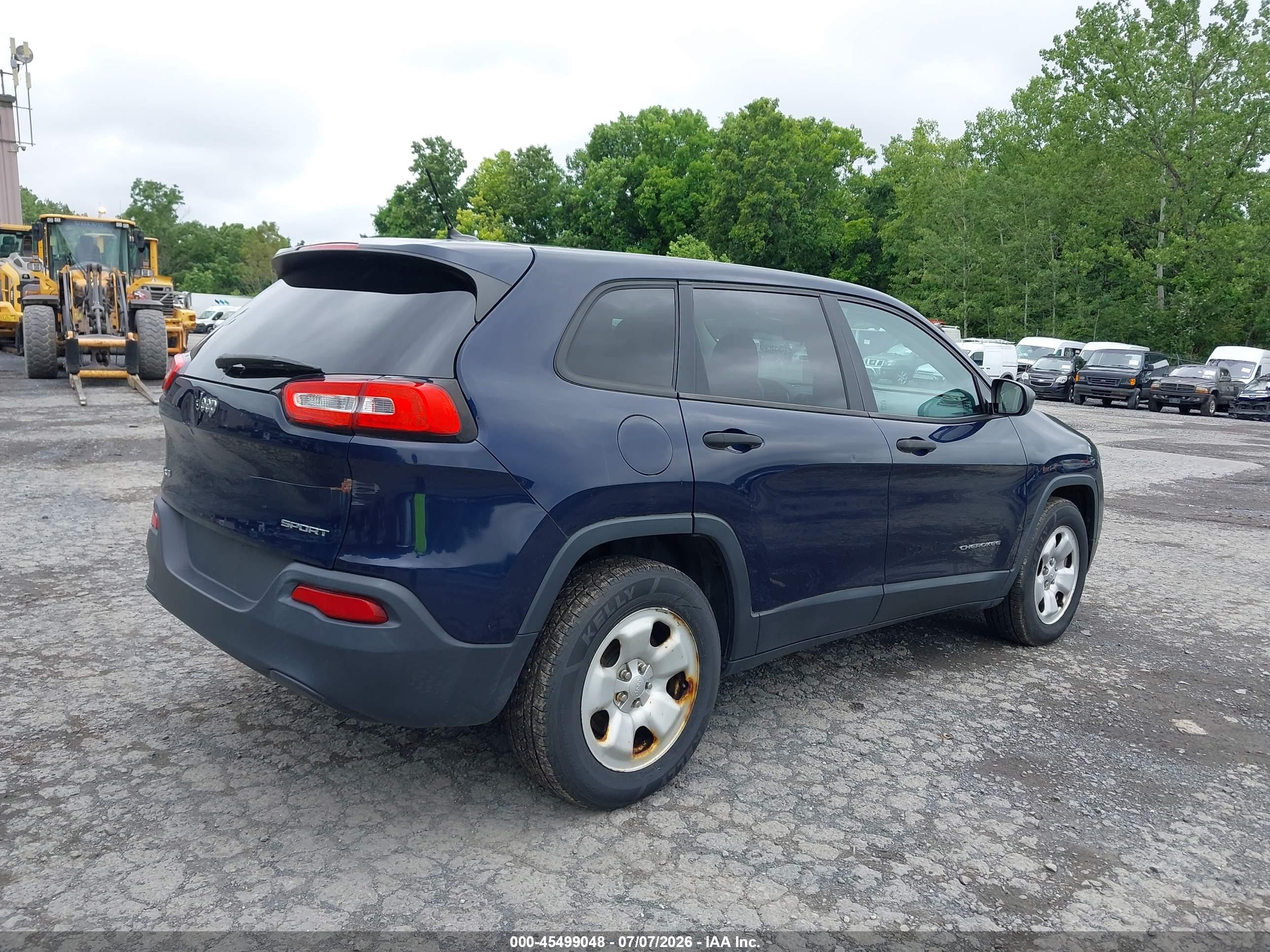 2014 Jeep Cherokee Sport Navy vin: 1C4PJMAB3EW273084