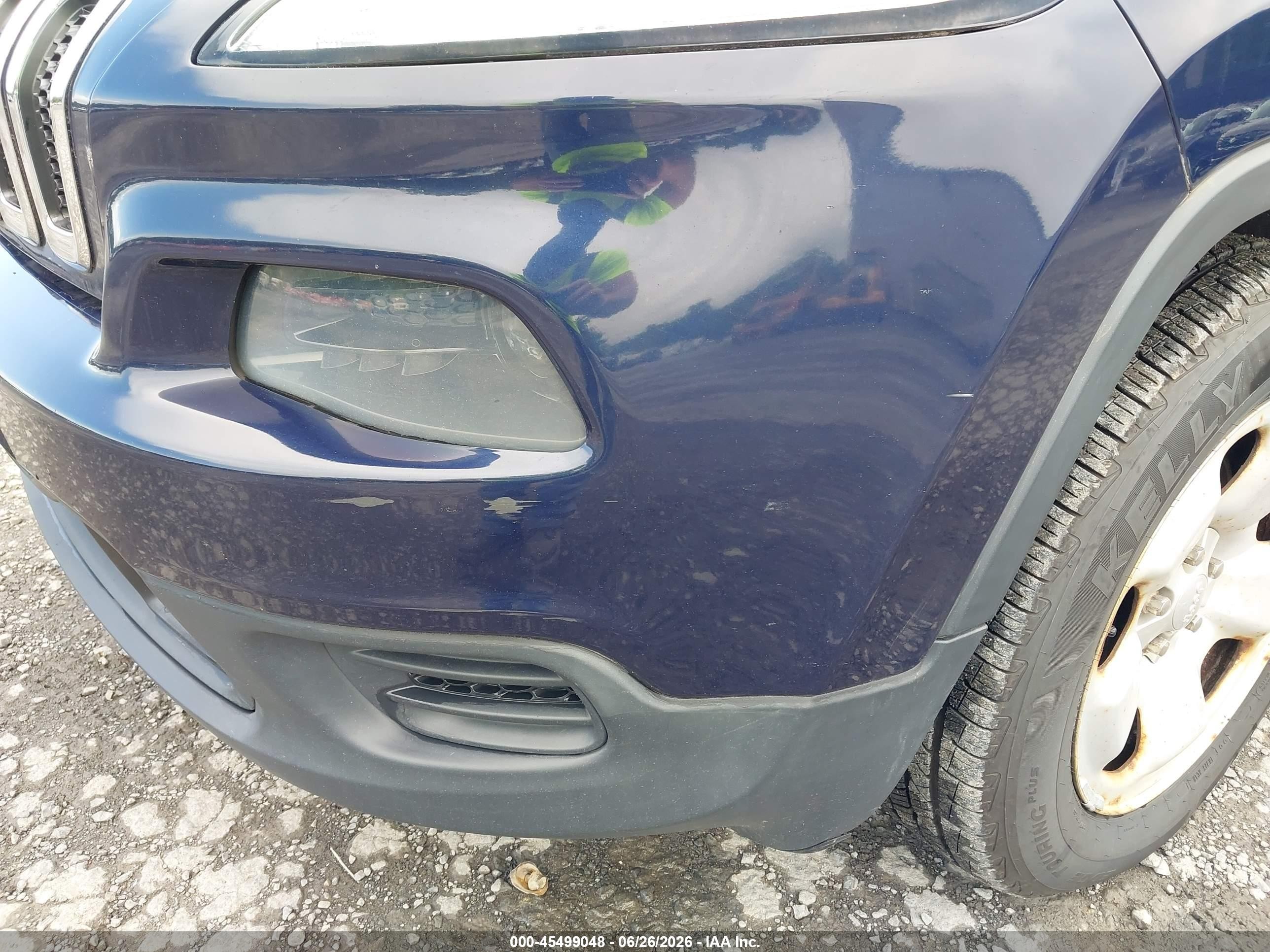 2014 Jeep Cherokee Sport Navy vin: 1C4PJMAB3EW273084