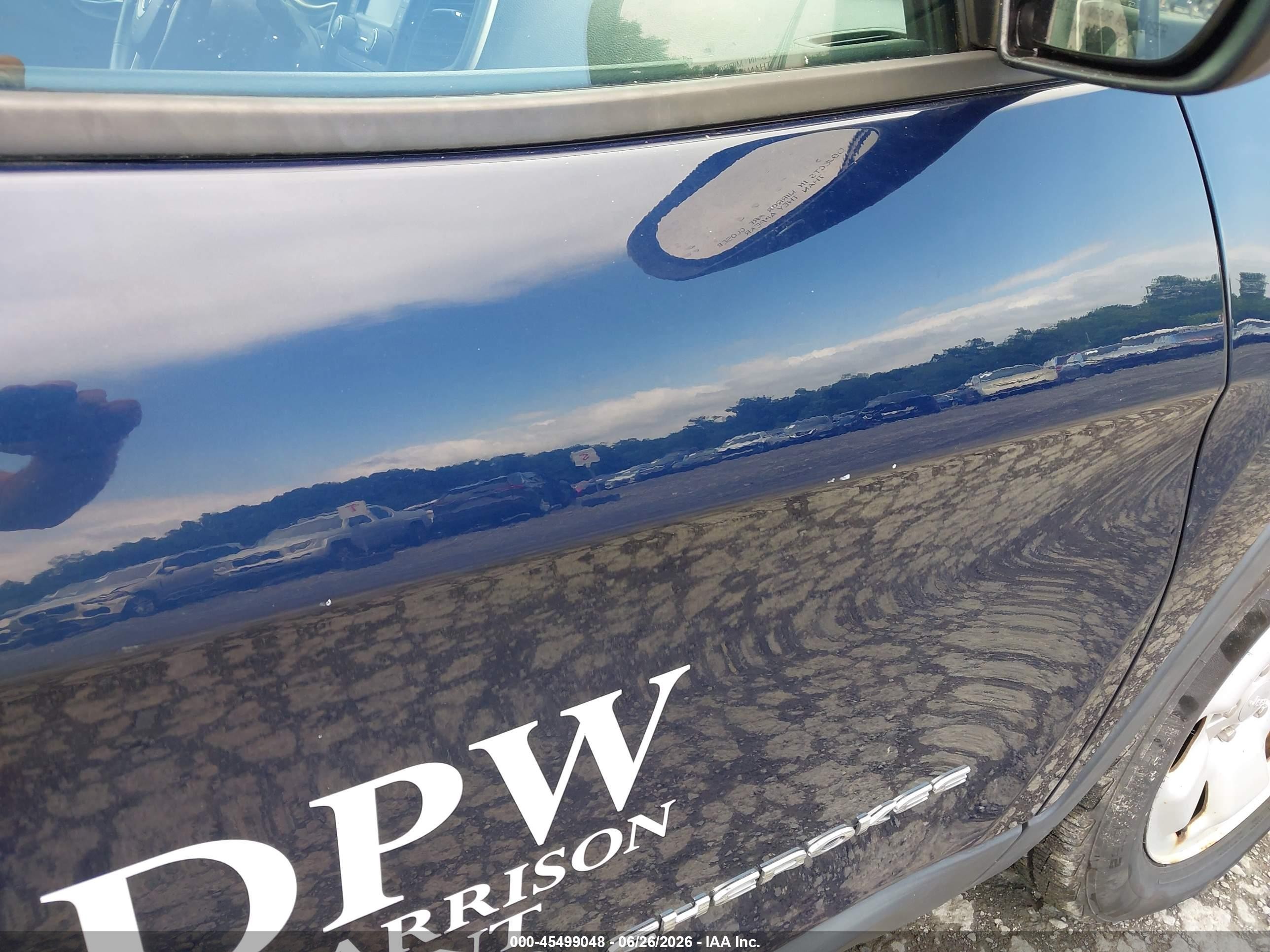 2014 Jeep Cherokee Sport Navy vin: 1C4PJMAB3EW273084