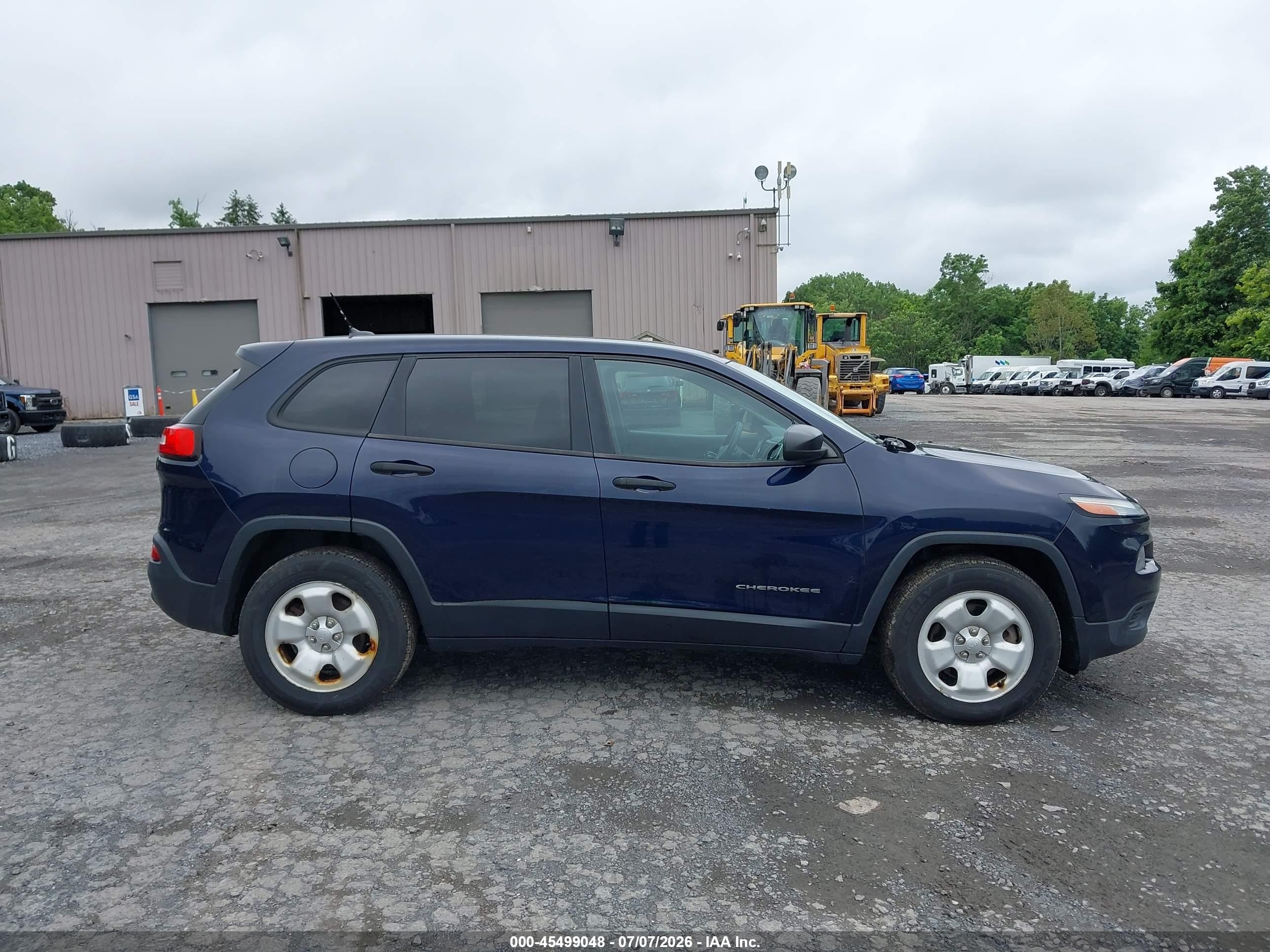 2014 Jeep Cherokee Sport Navy vin: 1C4PJMAB3EW273084