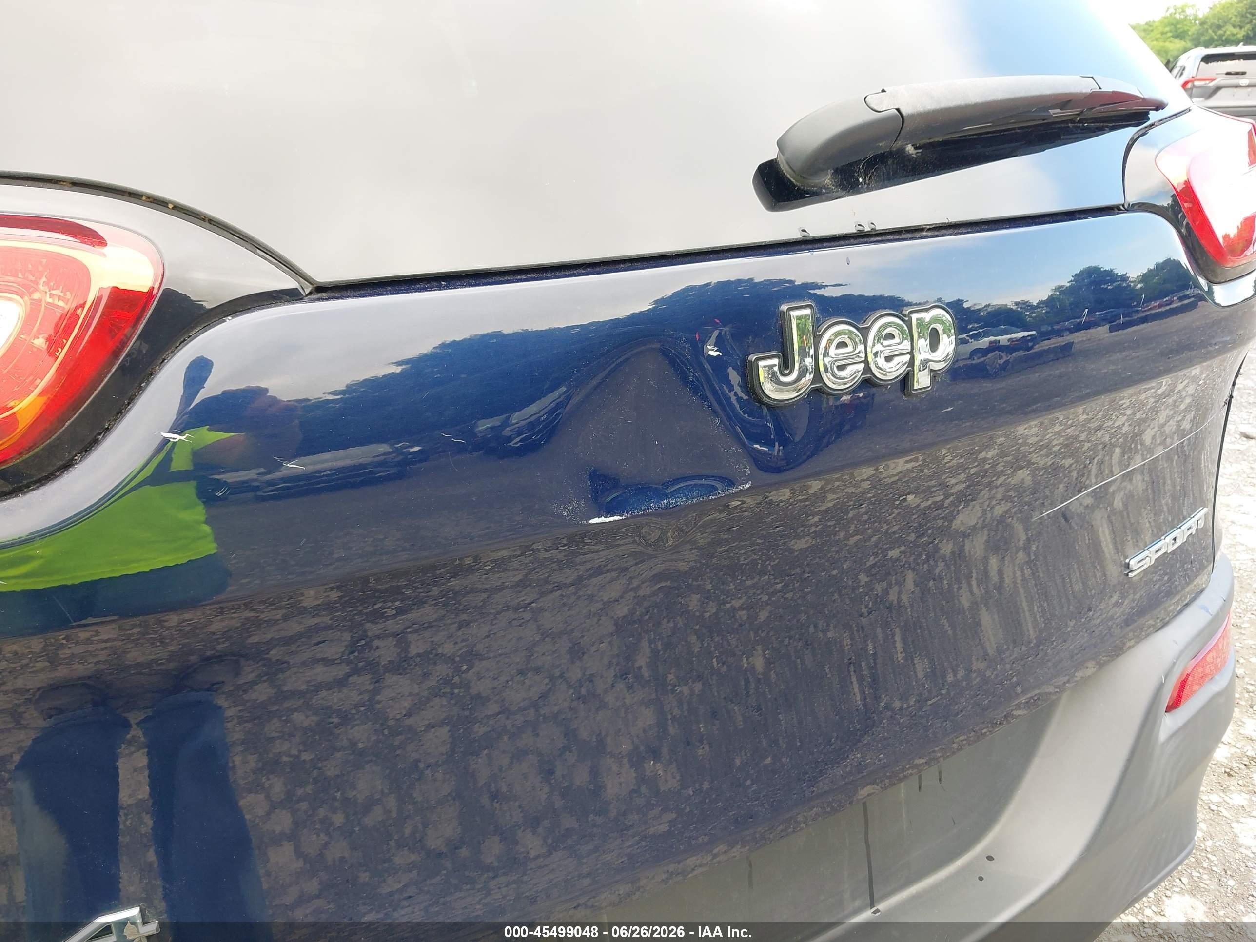 2014 Jeep Cherokee Sport Navy vin: 1C4PJMAB3EW273084