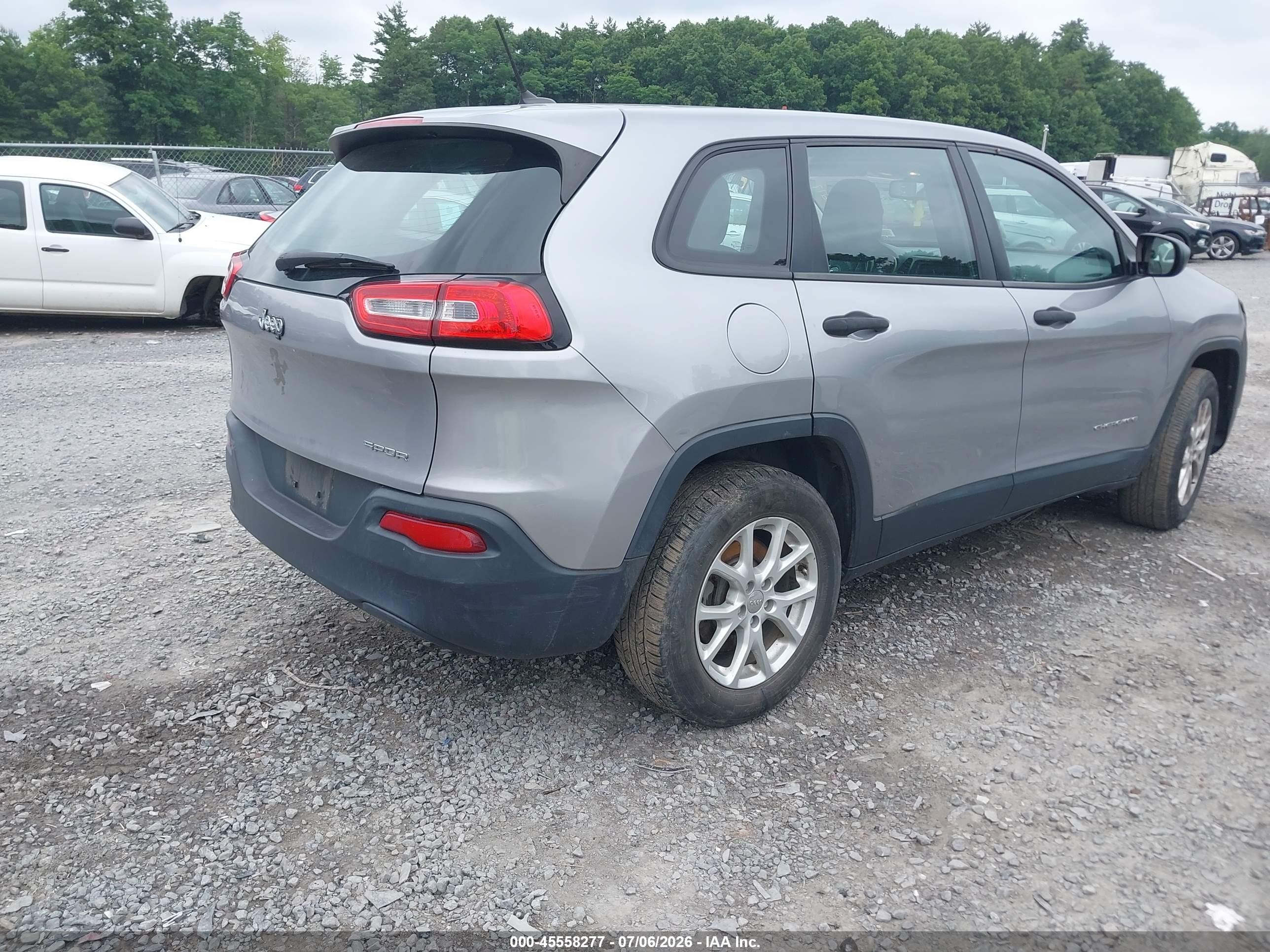 2015 Jeep Cherokee Sport Pewter vin: 1C4PJMAB3FW513008