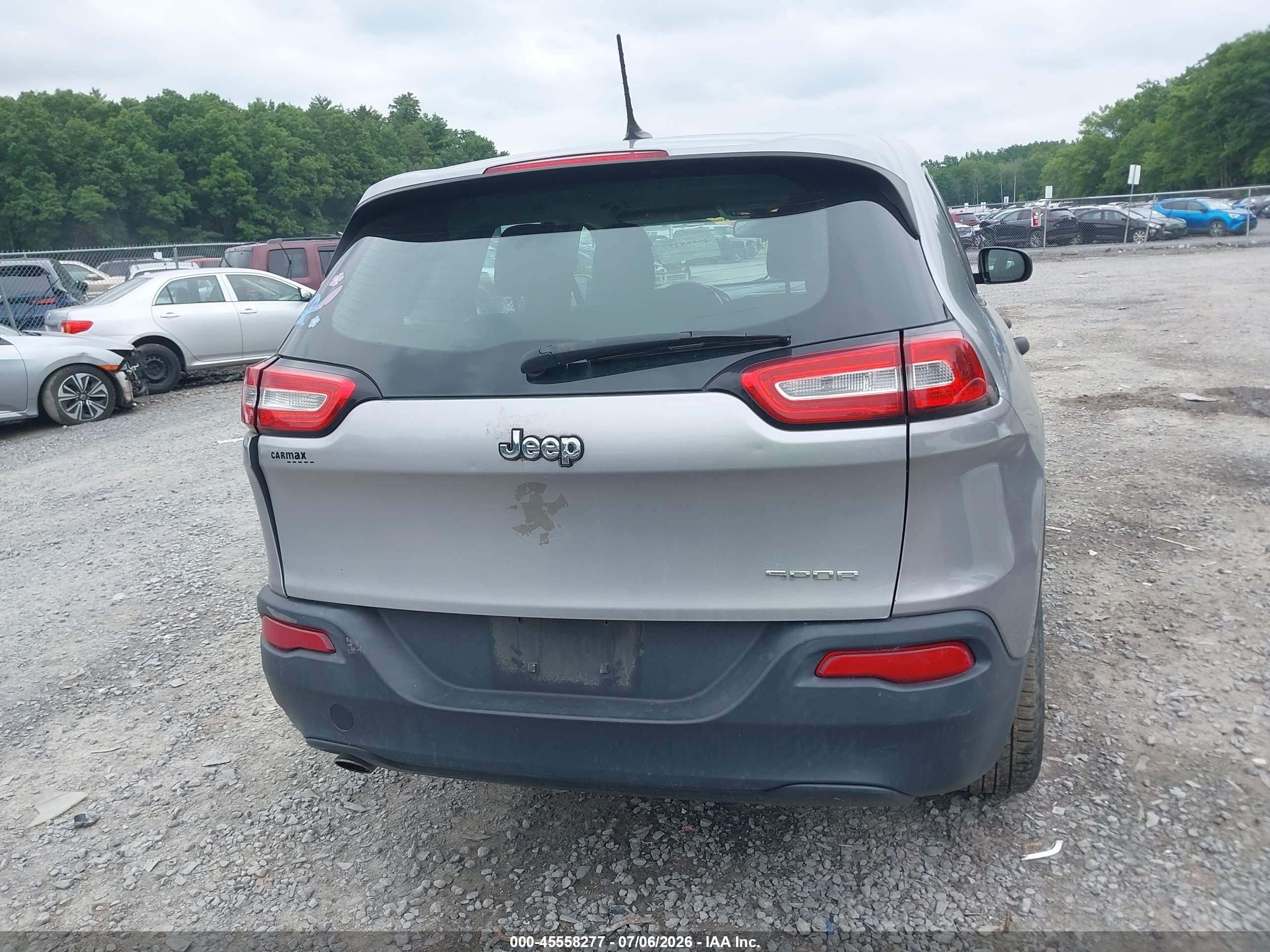 2015 Jeep Cherokee Sport Pewter vin: 1C4PJMAB3FW513008