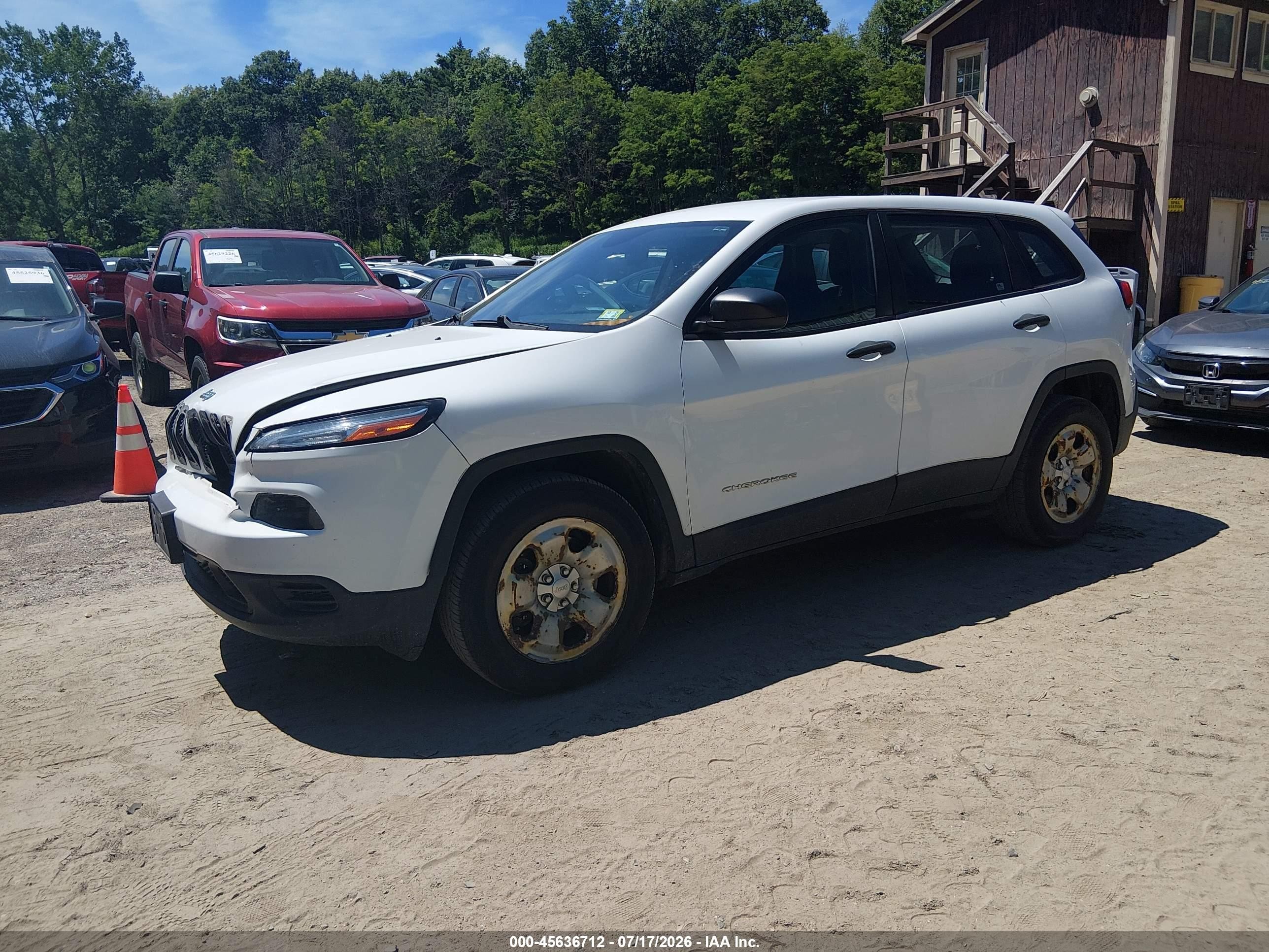 2015 Jeep Cherokee Sport Белый vin: 1C4PJMAB3FW546767