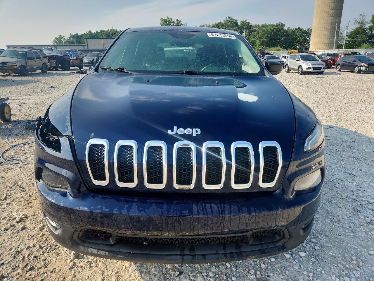 2014 Jeep Cherokee Sport Синий vin: 1C4PJMAB4EW121718