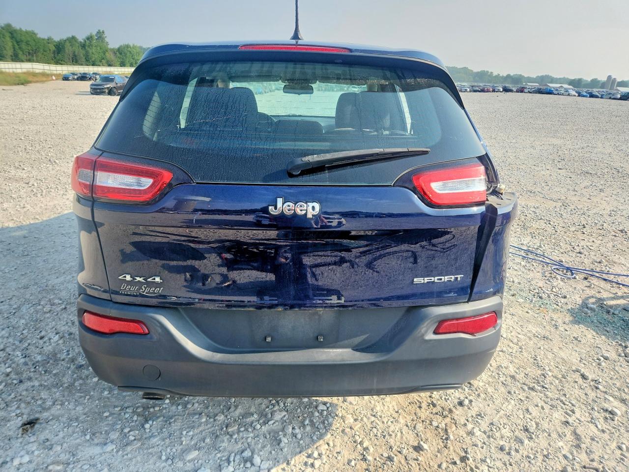 2014 Jeep Cherokee Sport Синий vin: 1C4PJMAB4EW121718