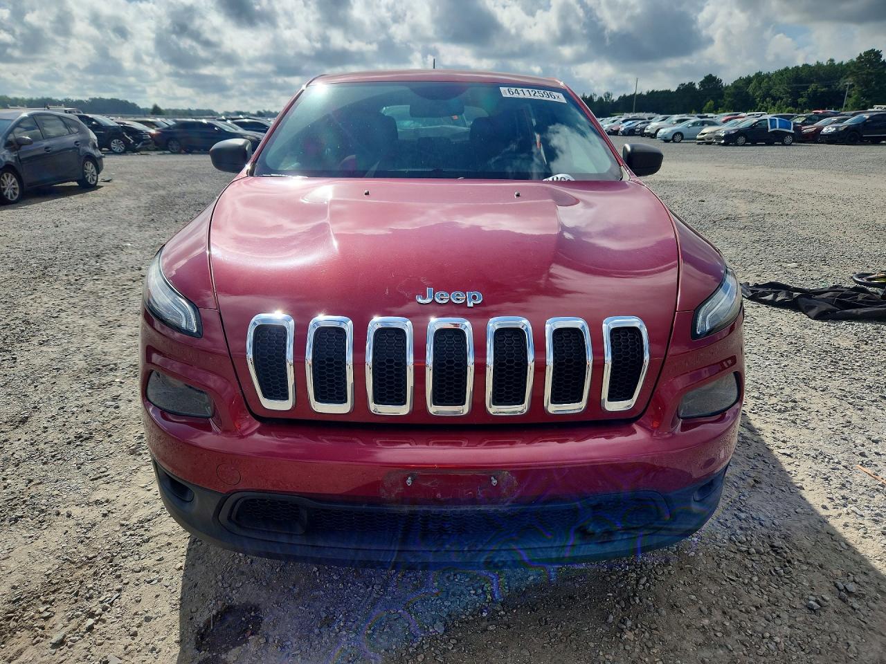 2014 Jeep Cherokee Sport Burgundy vin: 1C4PJMAB4EW141077