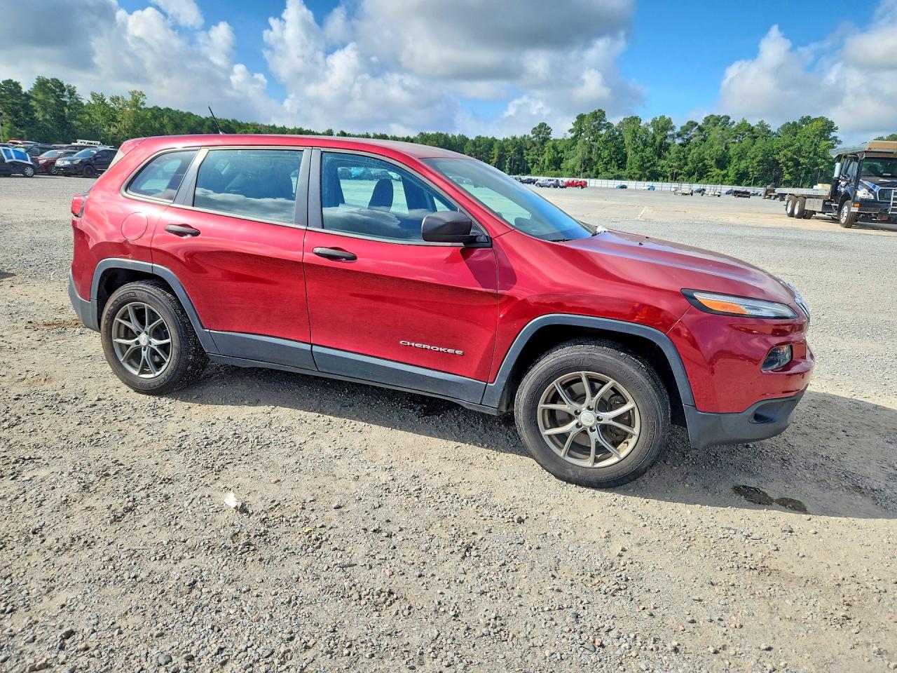 2014 Jeep Cherokee Sport Burgundy vin: 1C4PJMAB4EW141077