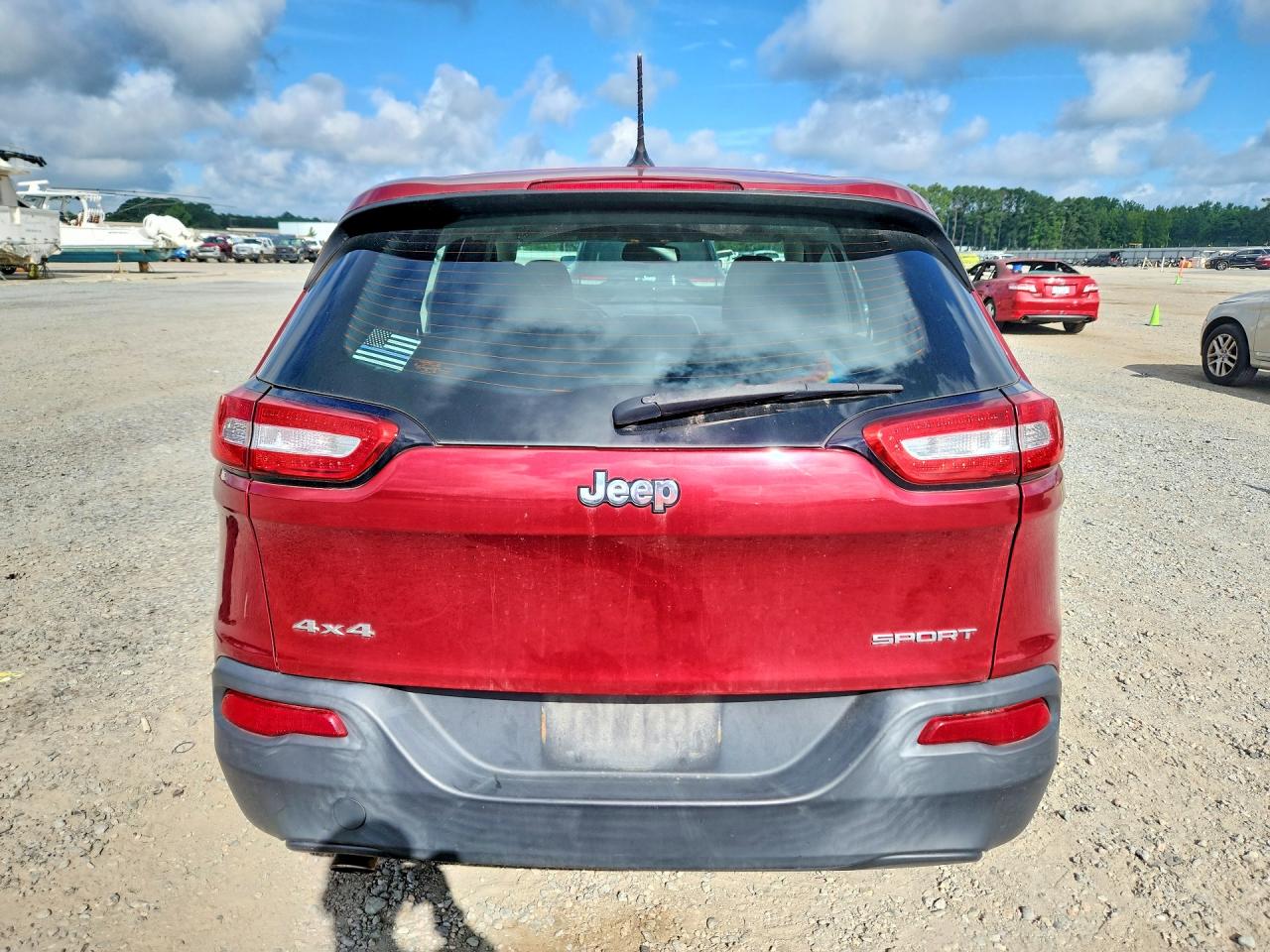 2014 Jeep Cherokee Sport Burgundy vin: 1C4PJMAB4EW141077