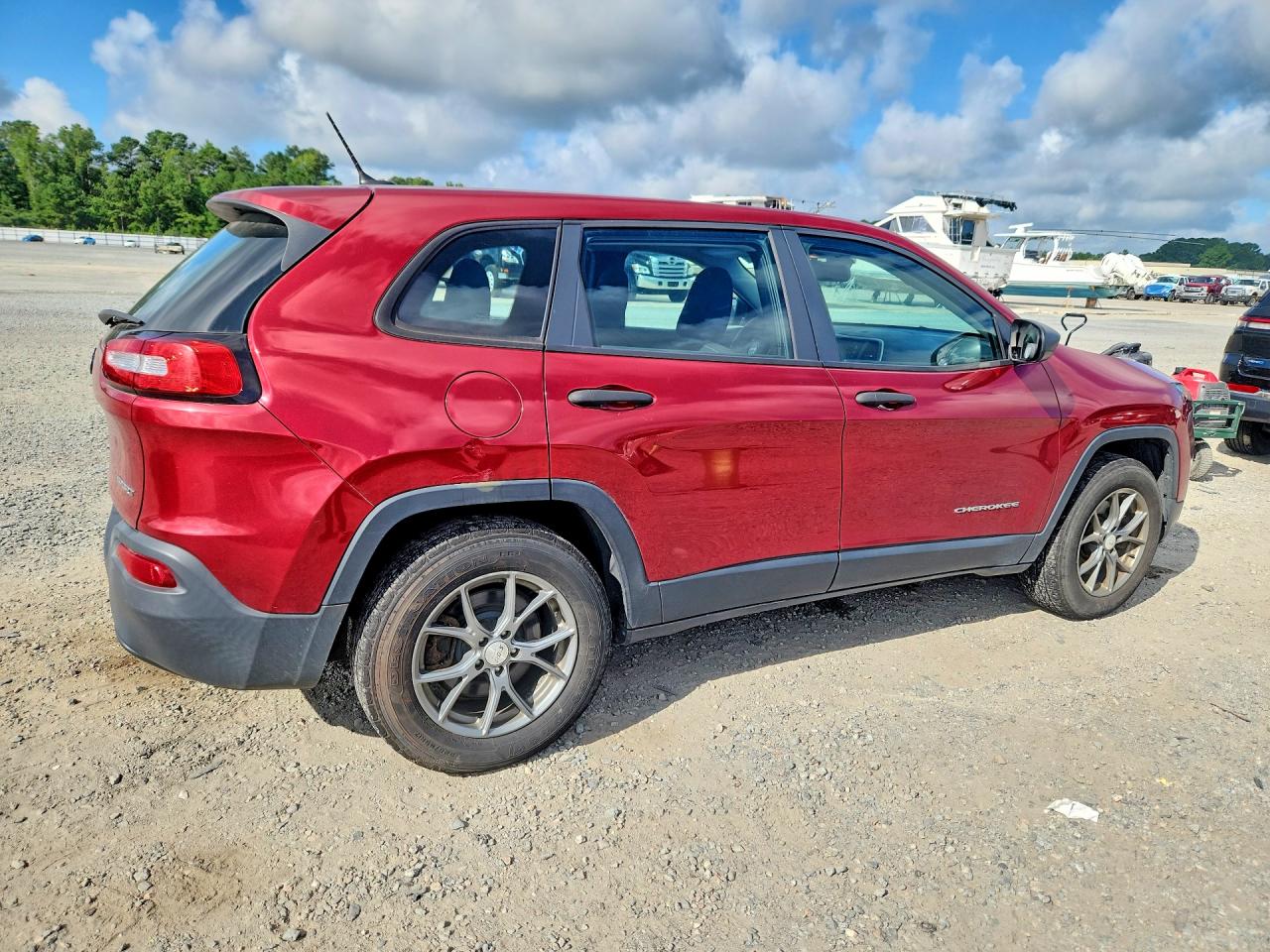 2014 Jeep Cherokee Sport Burgundy vin: 1C4PJMAB4EW141077