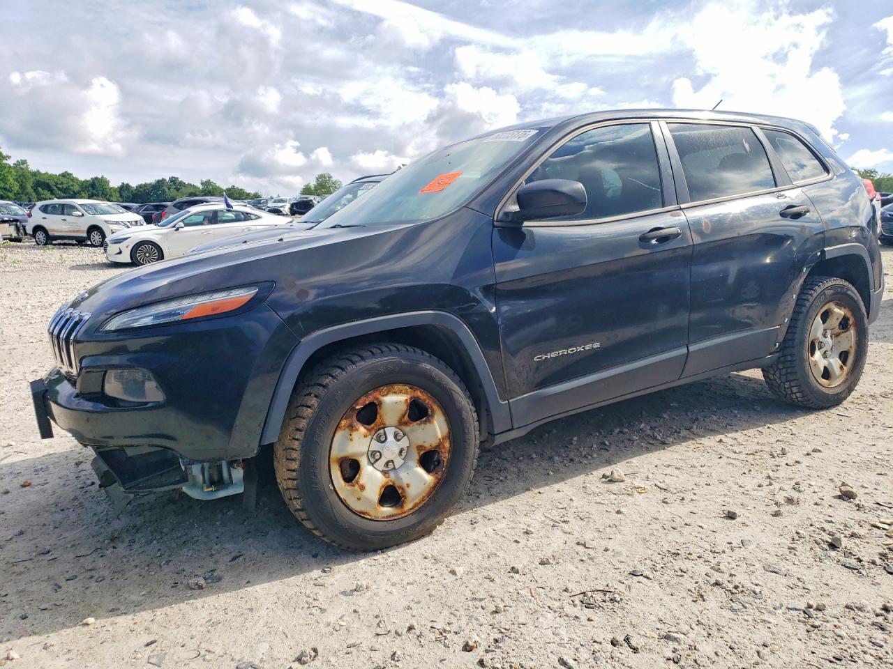 2014 Jeep Cherokee Sport Черный vin: 1C4PJMAB4EW141824