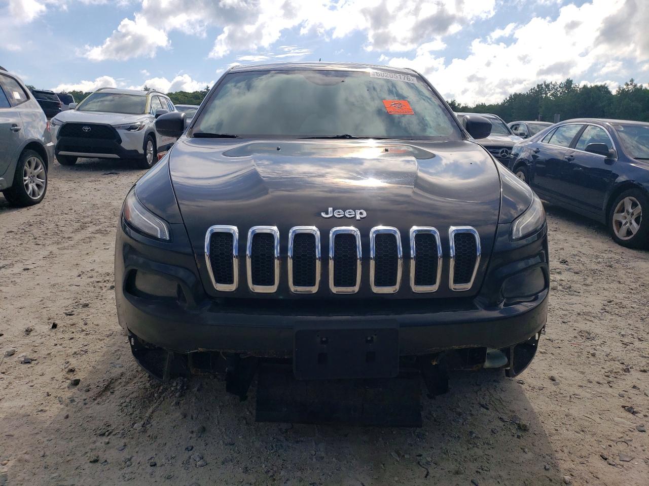 2014 Jeep Cherokee Sport Black vin: 1C4PJMAB4EW141824