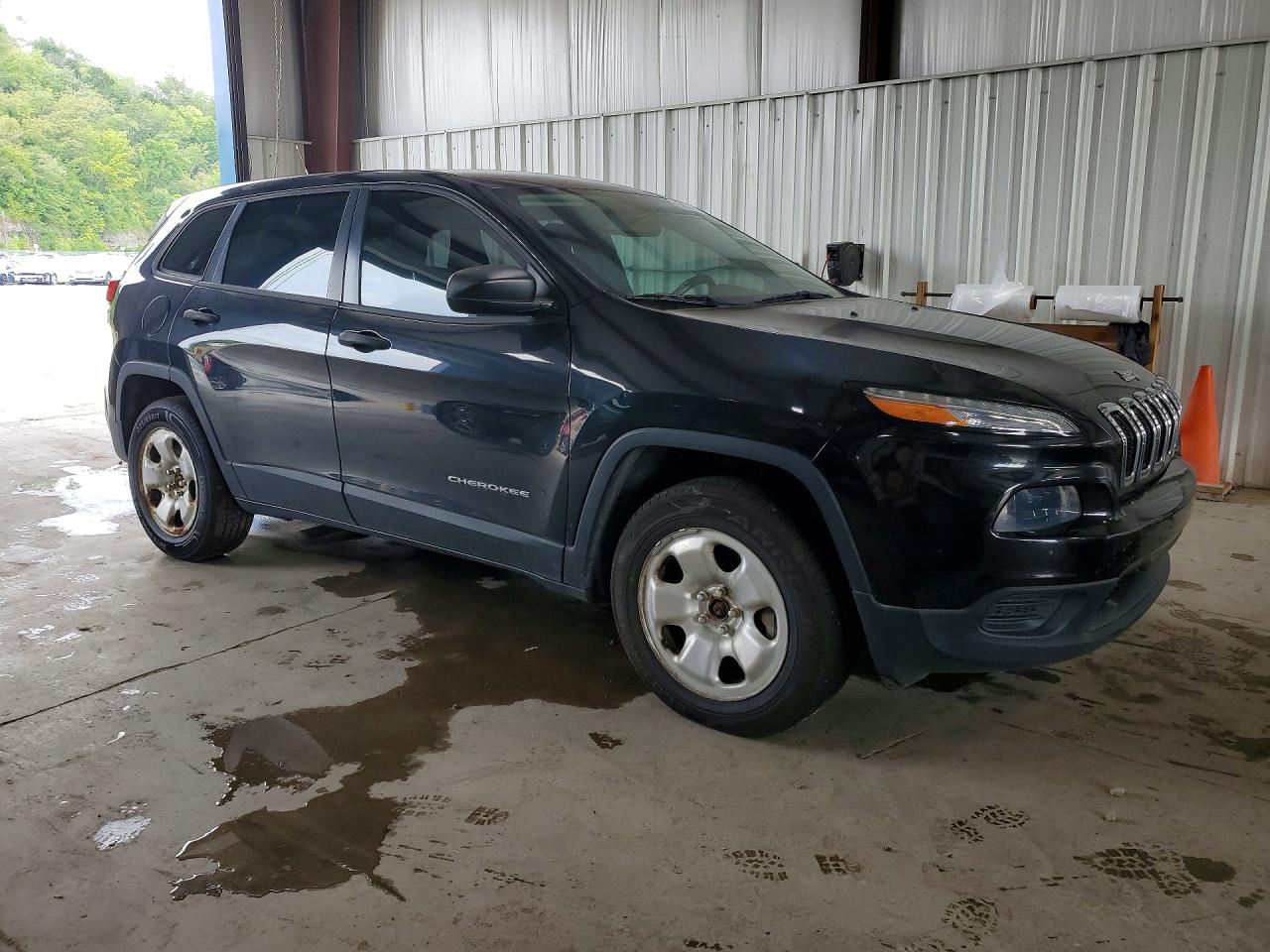 2014 Jeep Cherokee Sport Black vin: 1C4PJMAB4EW177609
