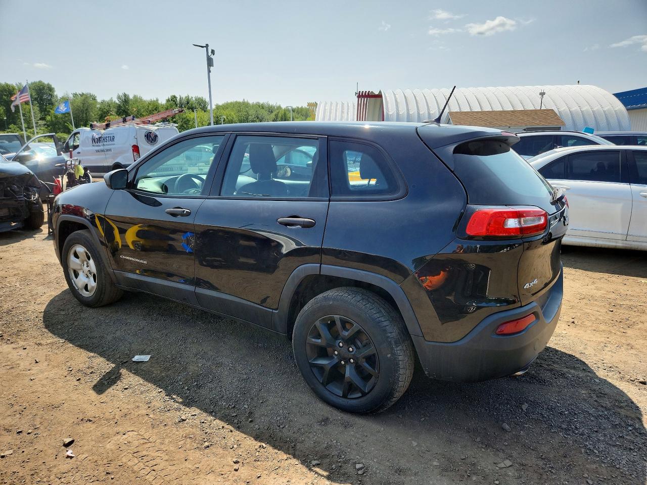 2014 Jeep Cherokee Sport Black vin: 1C4PJMAB4EW177819