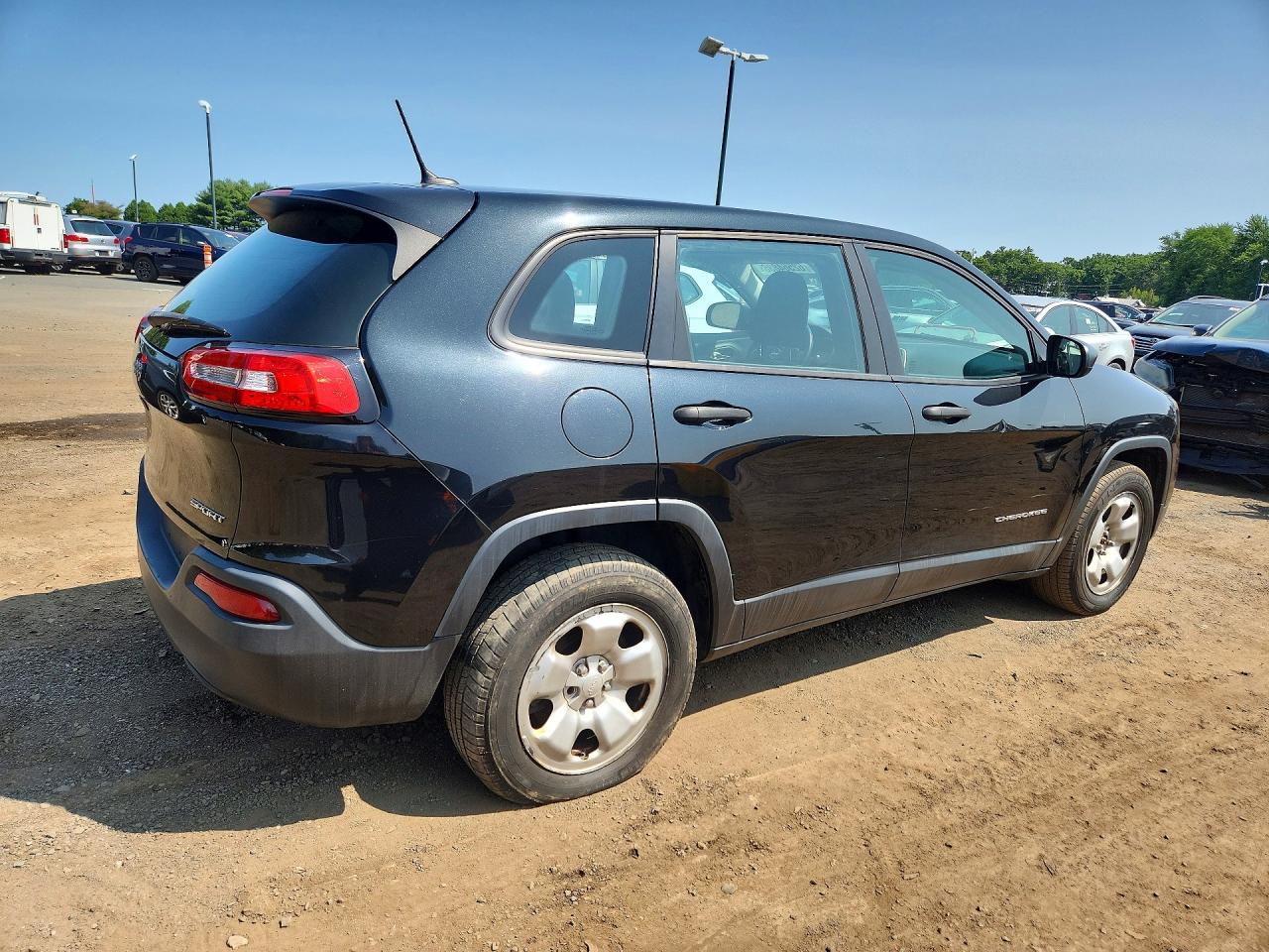 2014 Jeep Cherokee Sport Black vin: 1C4PJMAB4EW177819