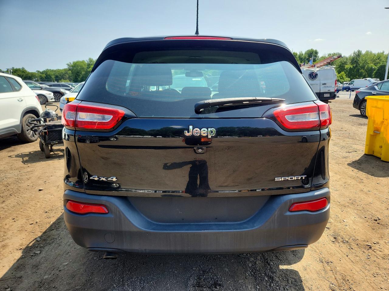 2014 Jeep Cherokee Sport Black vin: 1C4PJMAB4EW177819
