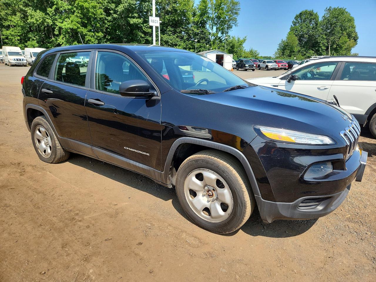 2014 Jeep Cherokee Sport Black vin: 1C4PJMAB4EW177819