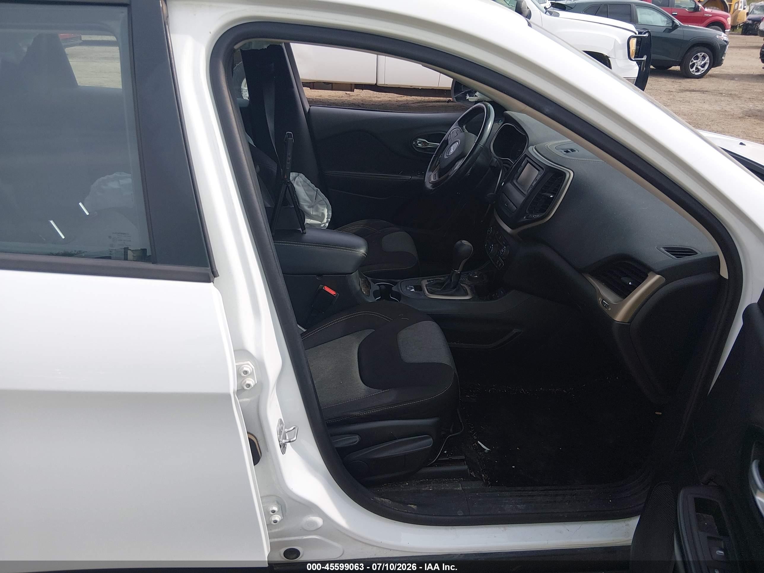 2014 Jeep Cherokee Sport White vin: 1C4PJMAB4EW218546