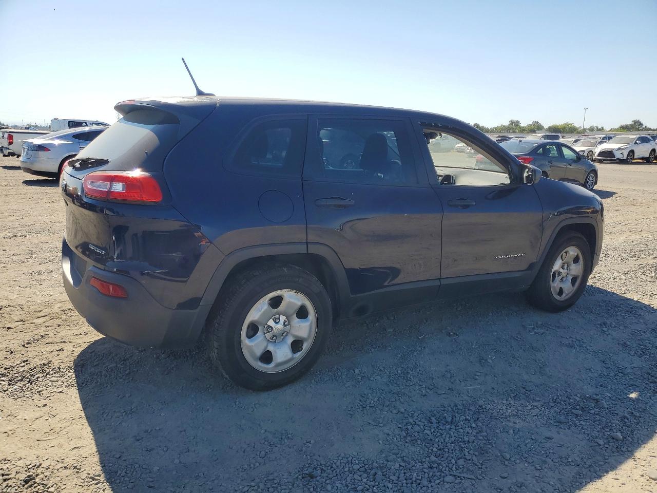 2014 Jeep Cherokee Sport Blue vin: 1C4PJMAB4EW224878