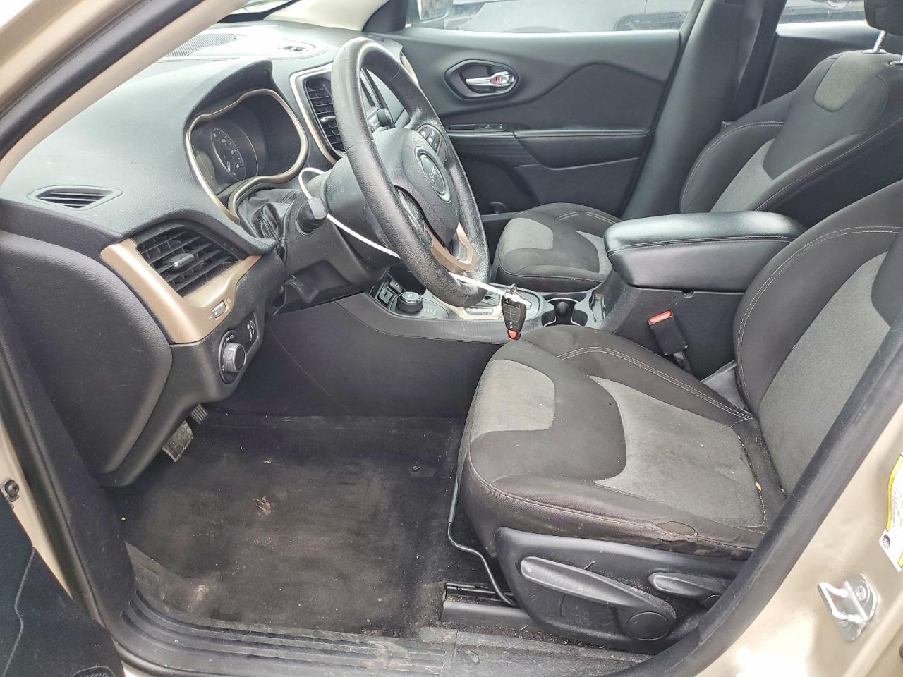2014 Jeep Cherokee Sport Beige vin: 1C4PJMAB4EW233208