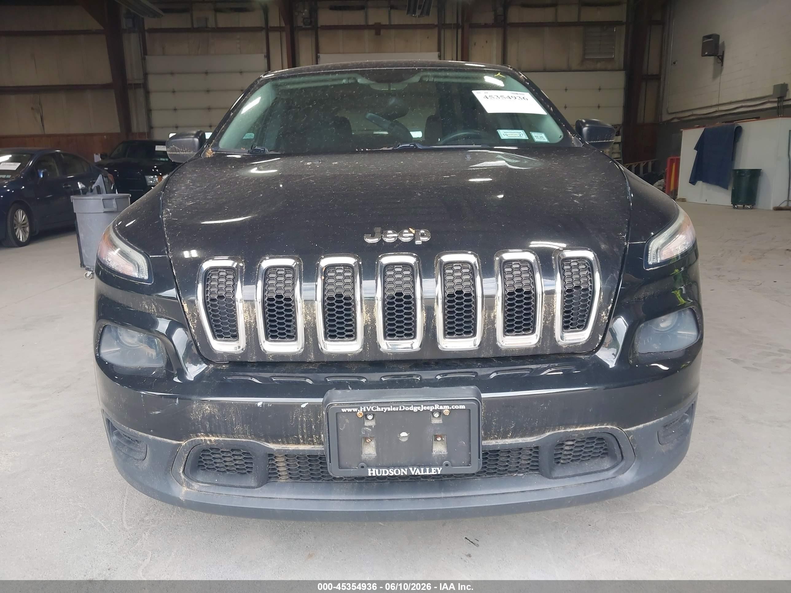 2014 Jeep Cherokee Sport Black vin: 1C4PJMAB4EW265379