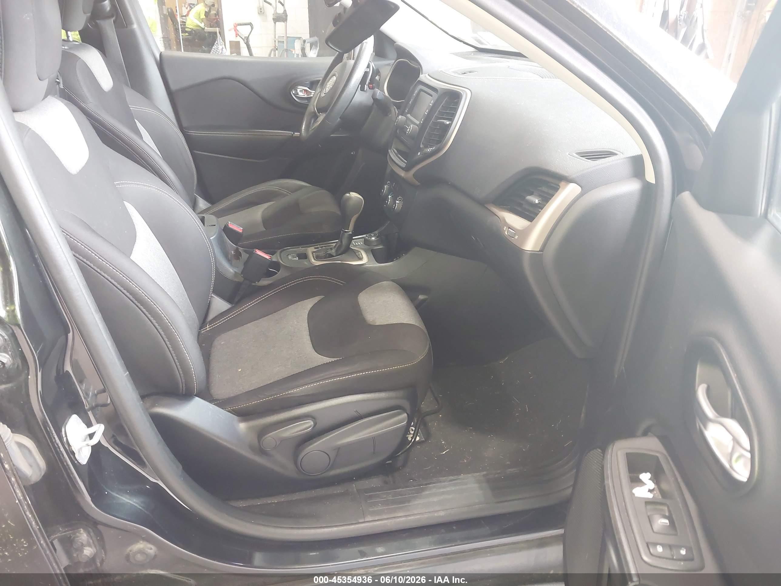 2014 Jeep Cherokee Sport Black vin: 1C4PJMAB4EW265379