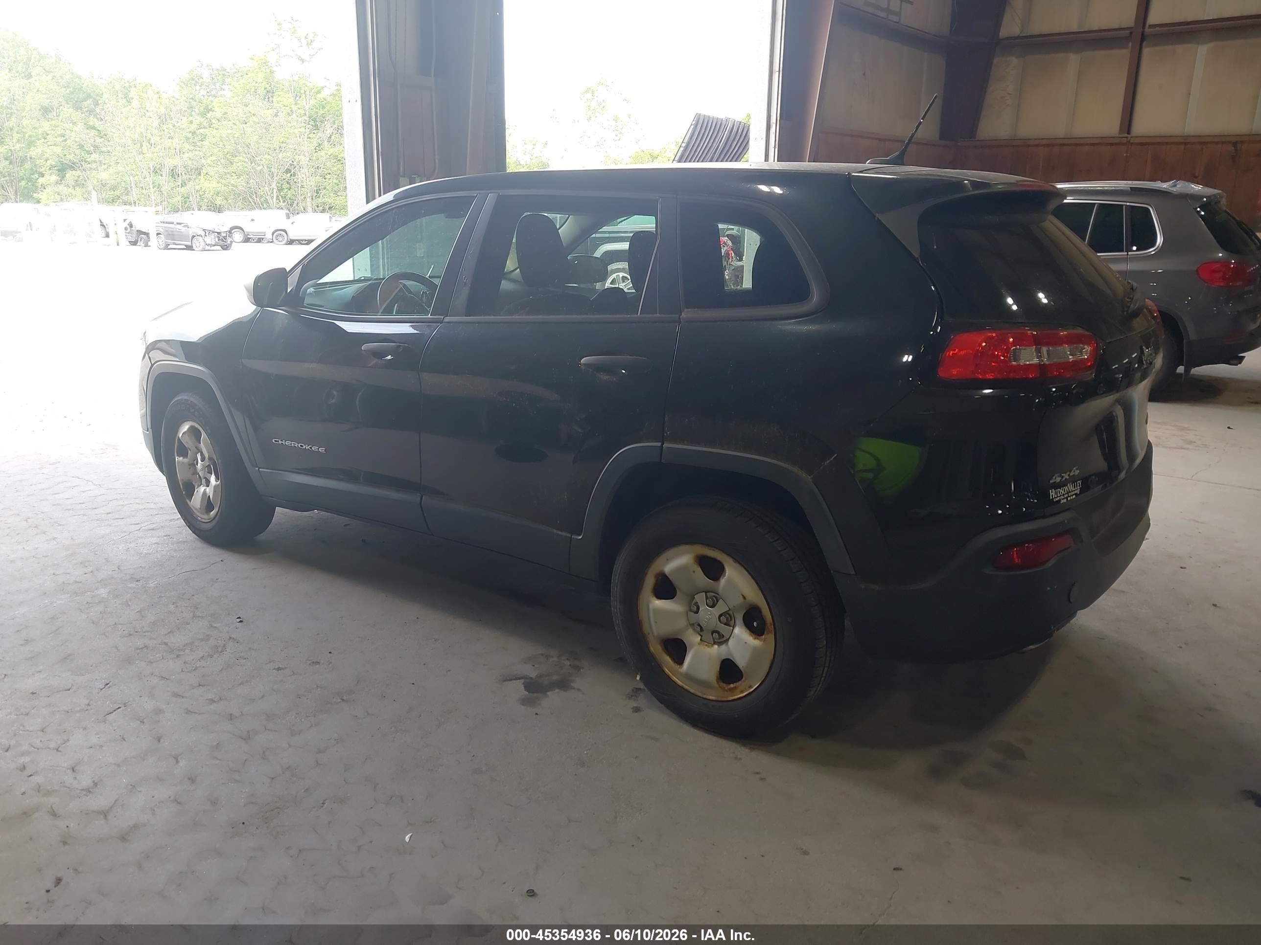 2014 Jeep Cherokee Sport Black vin: 1C4PJMAB4EW265379