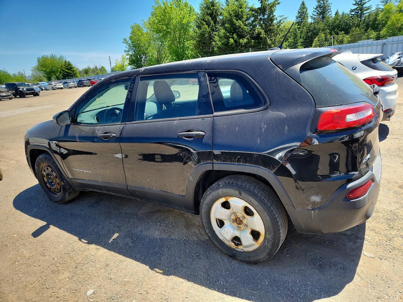 2014 Jeep Cherokee Sport Black vin: 1C4PJMAB4EW284739