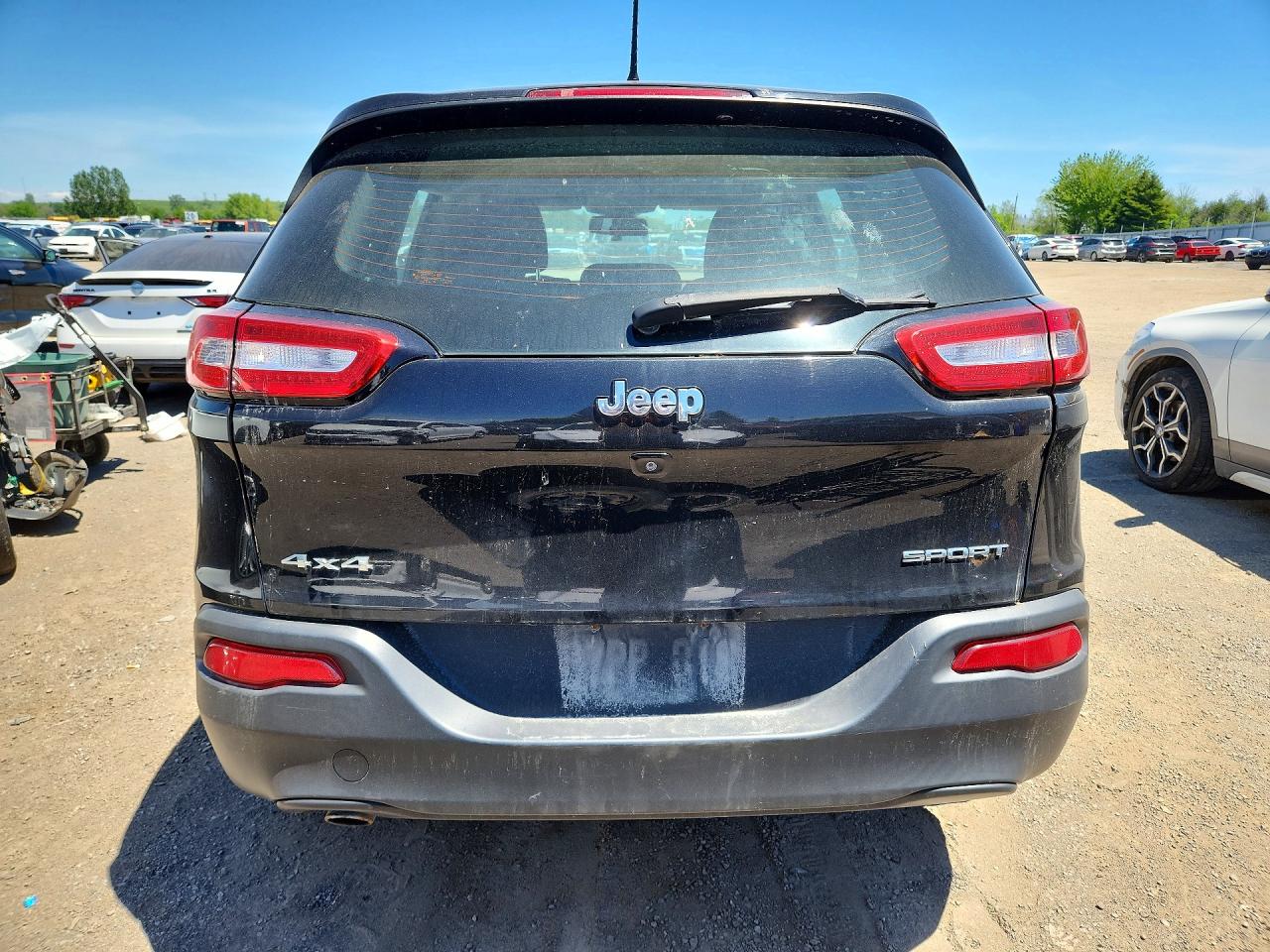 2014 Jeep Cherokee Sport Black vin: 1C4PJMAB4EW284739