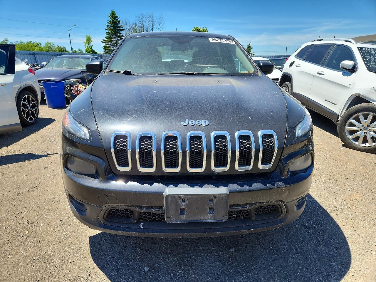 2014 Jeep Cherokee Sport Black vin: 1C4PJMAB4EW284739